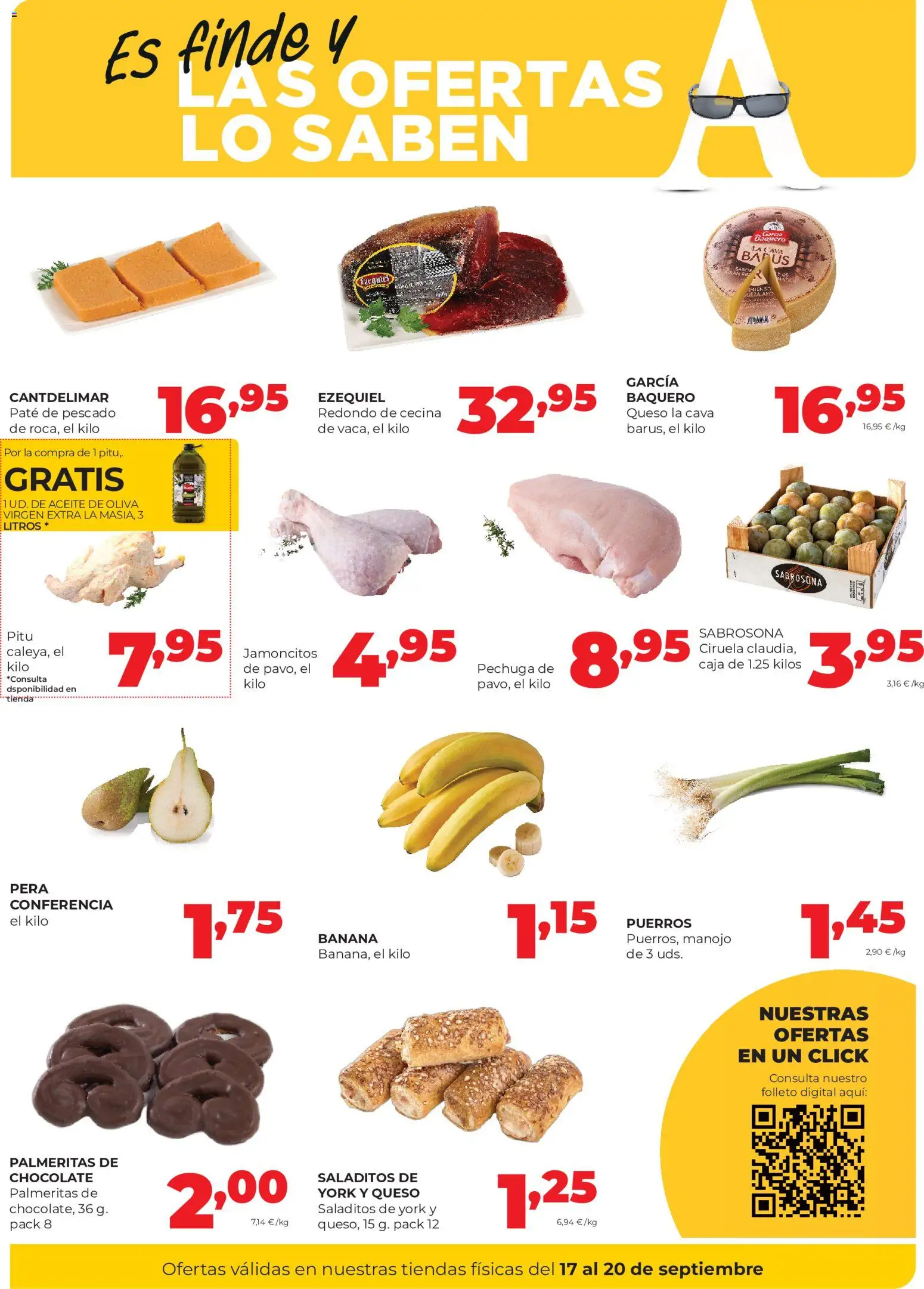 Alimerka Fin de semana │ válido desde el 17/09/2026 | Página: 3 | Productos: Paté, Aceite de oliva, Aceite de oliva virgen extra, Caja