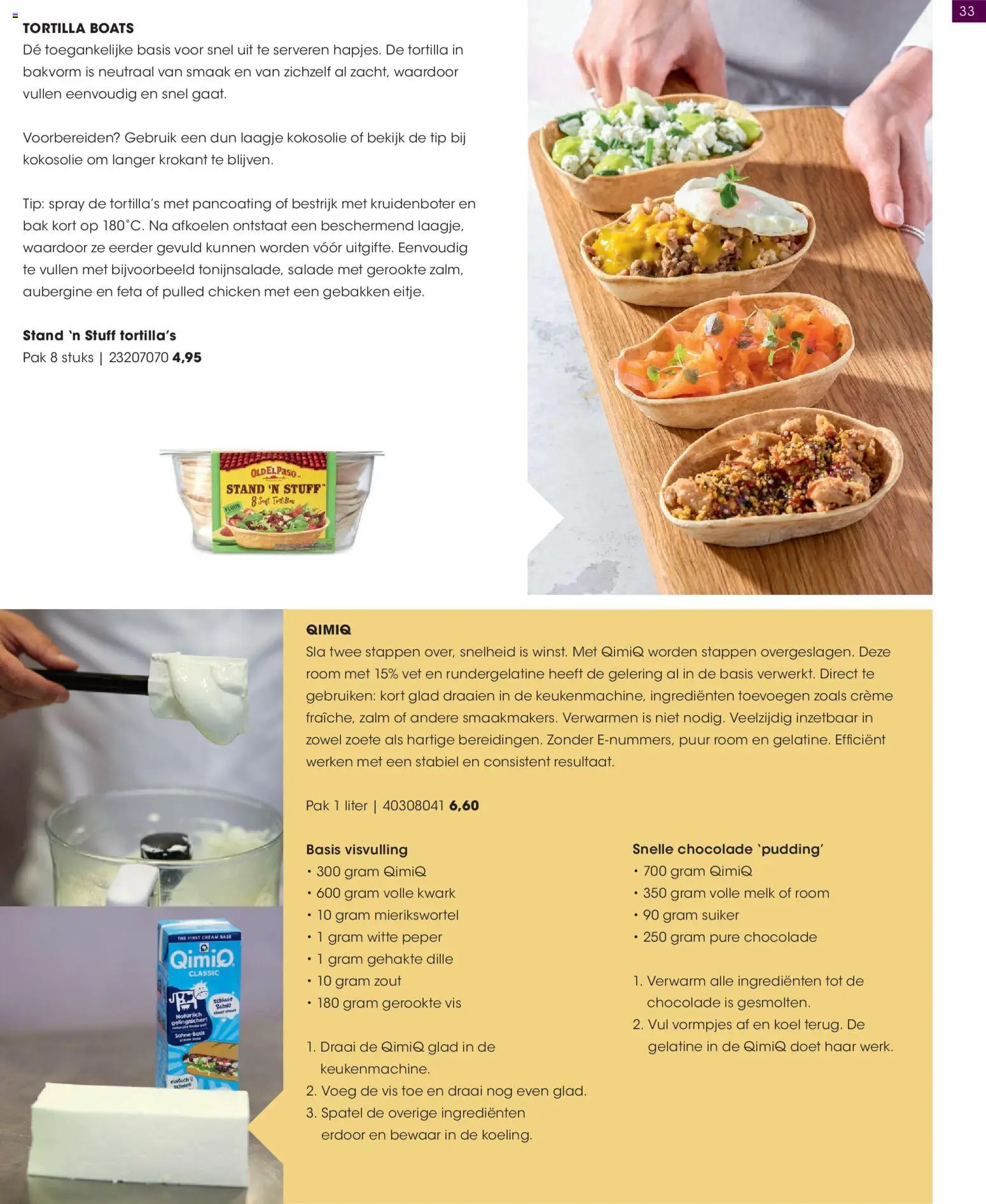 {H1} | Pagina: 33 | Producten: Sla, Waffelini, Zalm, Salade