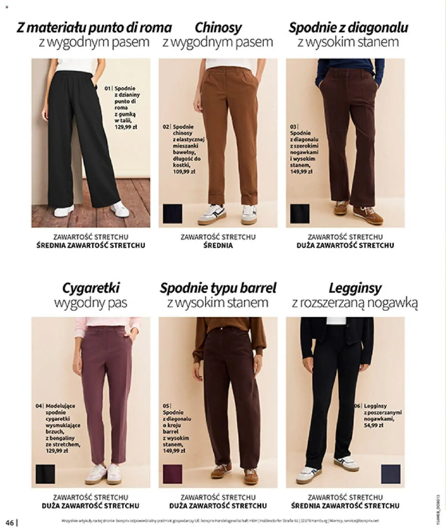 BonPrix Katalog od 10.08.2026 | Strona: 48 | Produkty: Spodnie, Legginsy