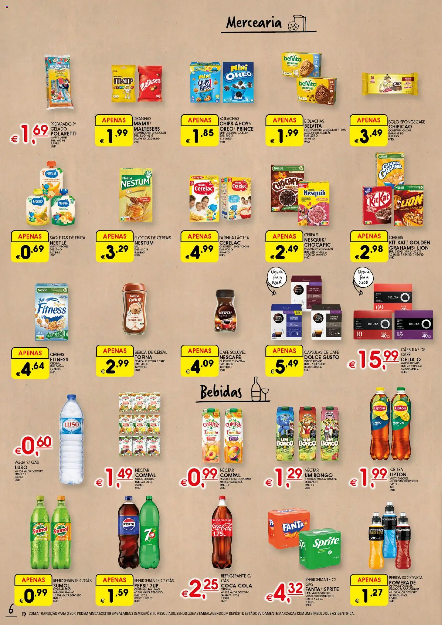 Meu Super folheto │ válido de 25/06/2026 | Página: 6 | Produtos: Avelãs, Café solúvel, Gelado, Dolce gusto
