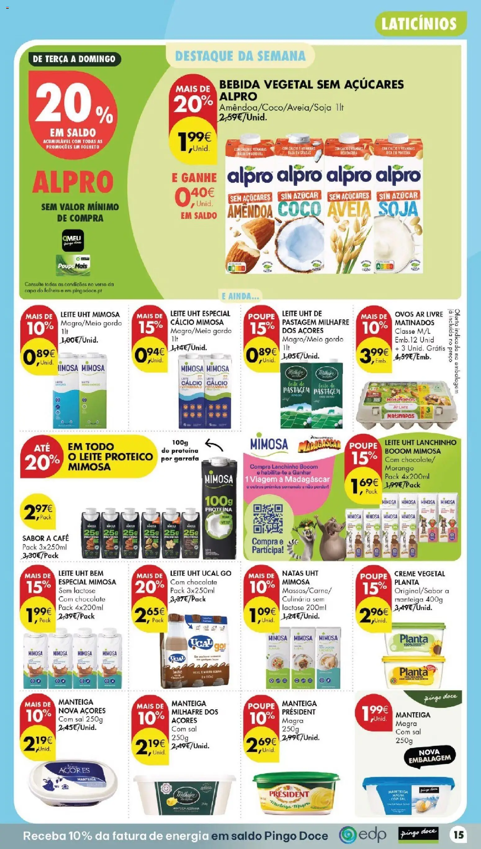 Pingo Doce folheto │ válido de 20/10/2026 | Página: 15 | Produtos: Laticínios, Sal, Ovos, Chocolate