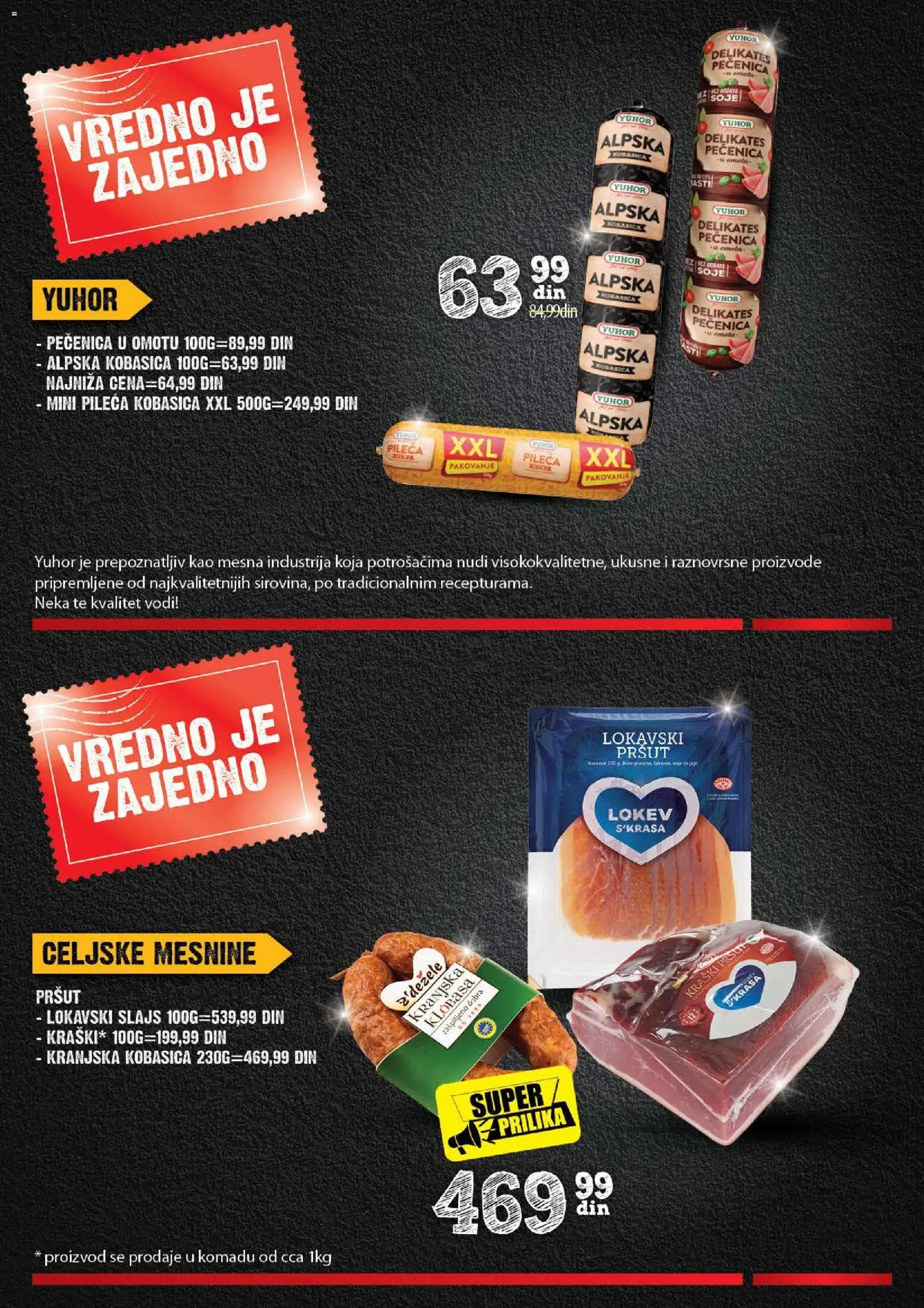 Roda katalog - važi od 06.08.2026 | Strana: 4 | Proizvode: Pršut, Pakovanje, Kobasica, Pečenica