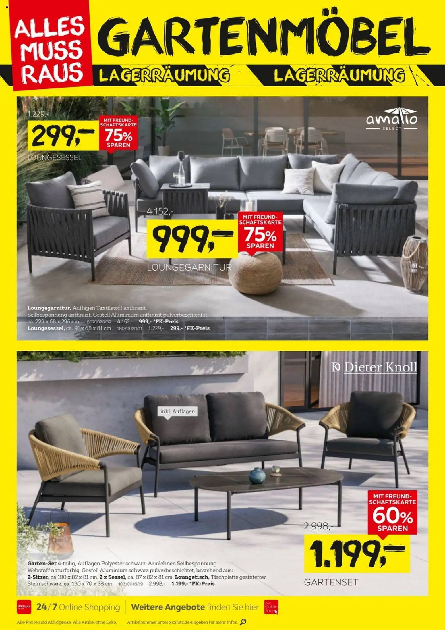 XXXLutz Gartenmöbelabverkauf – gültig ab 29.08.2026 | Seite: 6 | Produkte: Gartenmöbel