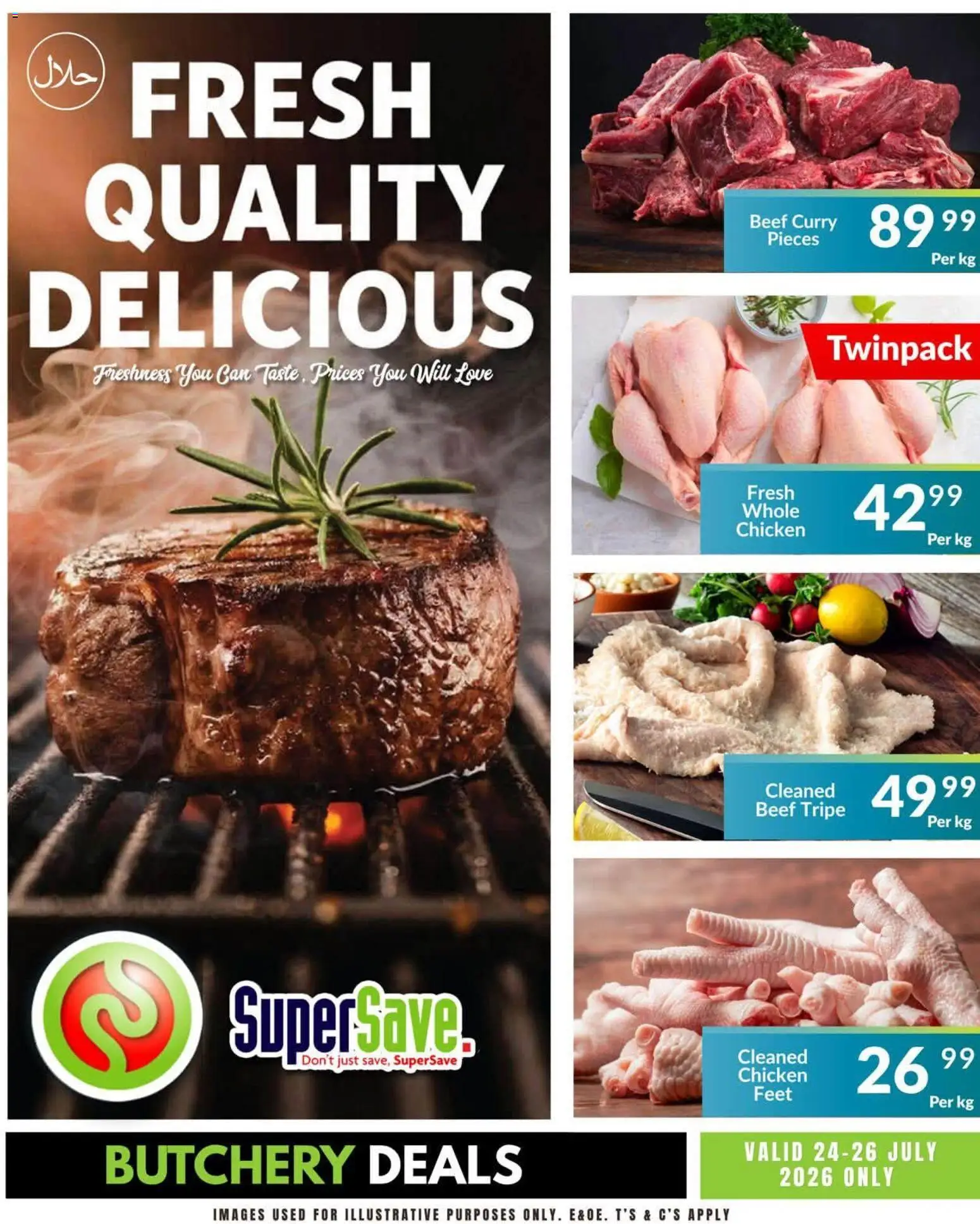 New Super Save catalogue – valid from 24/07/2026 | Page: 4 | Products: Chicken, Beef