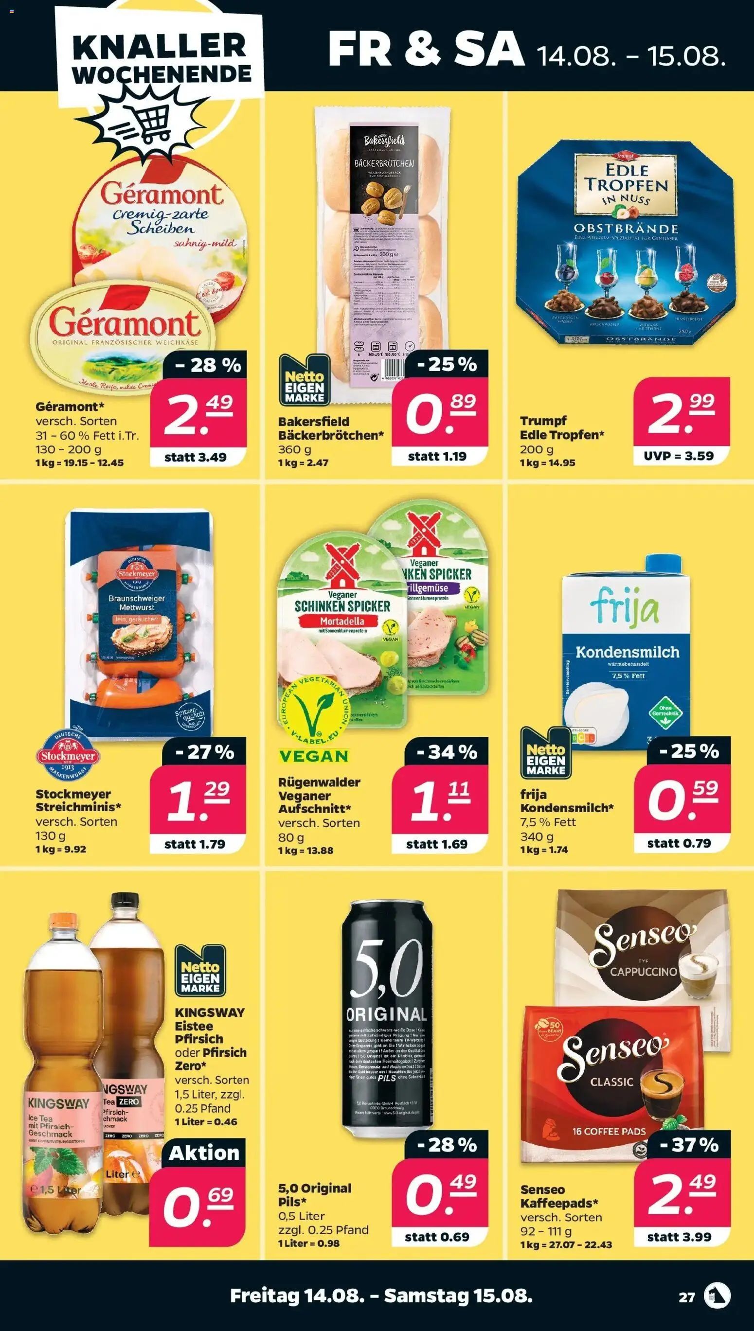 Netto - Netto APS : Wochenangebote ab 10.08.2026 → Angebote nächste Woche | Seite: 31 | Produkte: Senseo, Geramont, Pils, Schinken