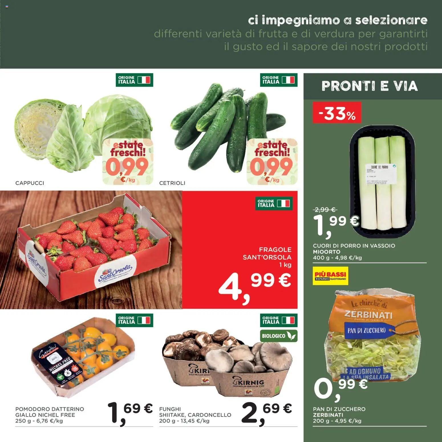 Volantino Poli del 17/06/2026 | Pagina: 3 | Prodotti: Insalata, Frutta, Pomodoro, Porro