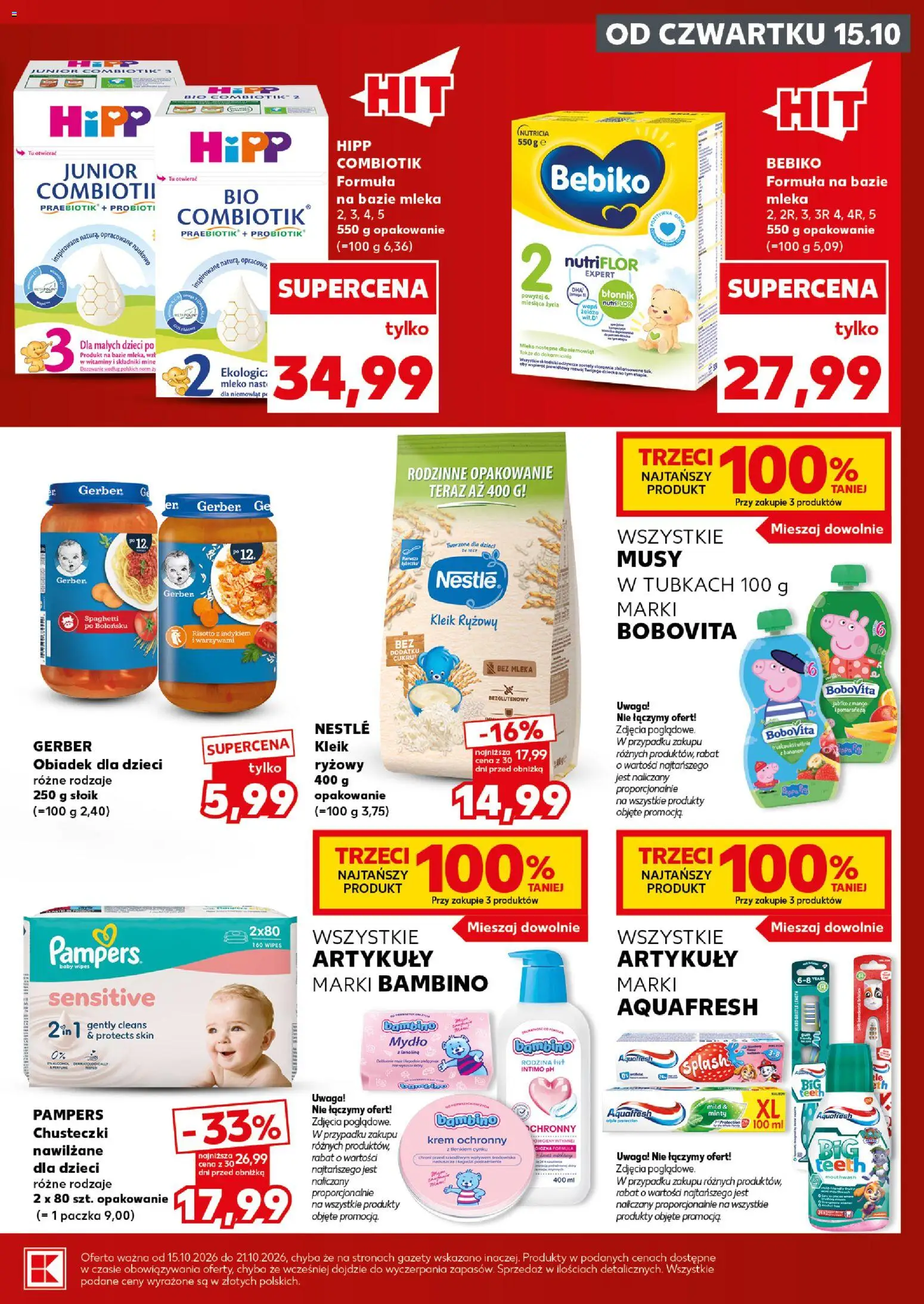 Kaufland Polsko leták - Mocny start od 19.10.2026 | Strana: 27 | Produkty: Mýdlo, Pampers, Combiotik Hipp, Hipp