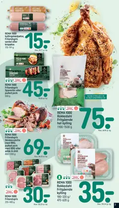 REMA 1000 Frilandsgris Spareribs eller pulled pork, Frilandsgris Spareribs eller pulled pork 500 g gyldig fra 10.05.2026 | Side: 3