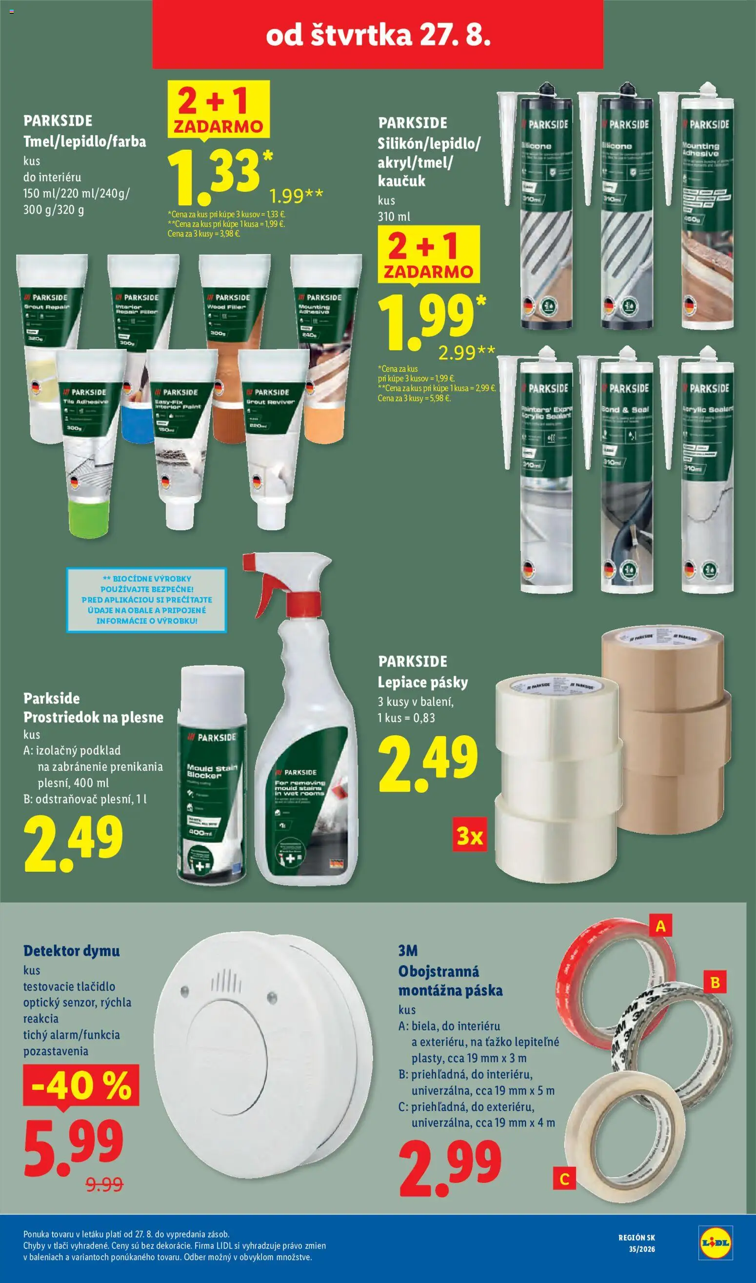 Nové Lidl akcie – leták je platný od 24.08.2026 | Strana: 84 | Produkty: Parkside