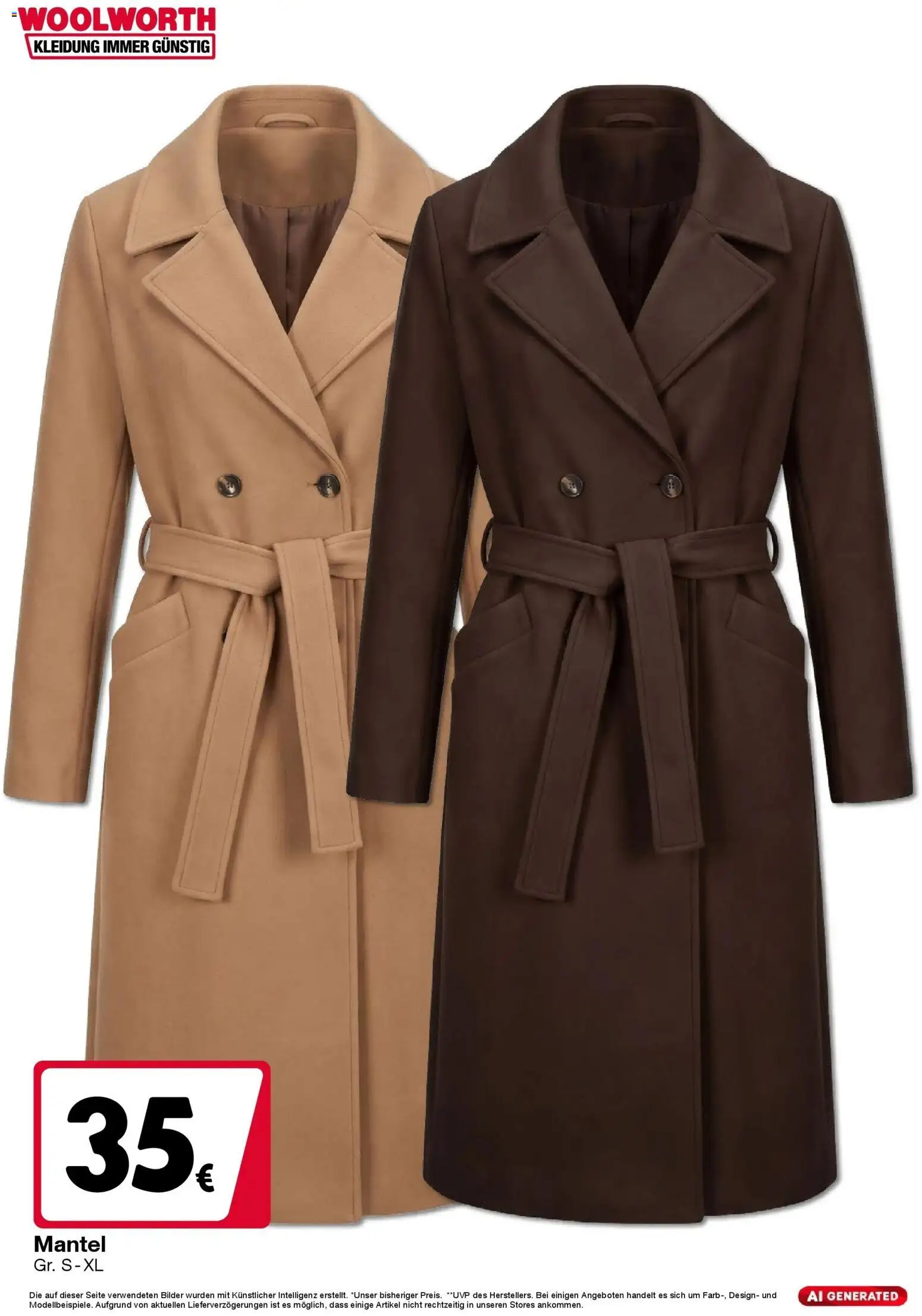 Woolworth - Woolworth: Wochenangebote gültig ab 30.10.2026 | Seite: 2 | Produkte: Mantel
