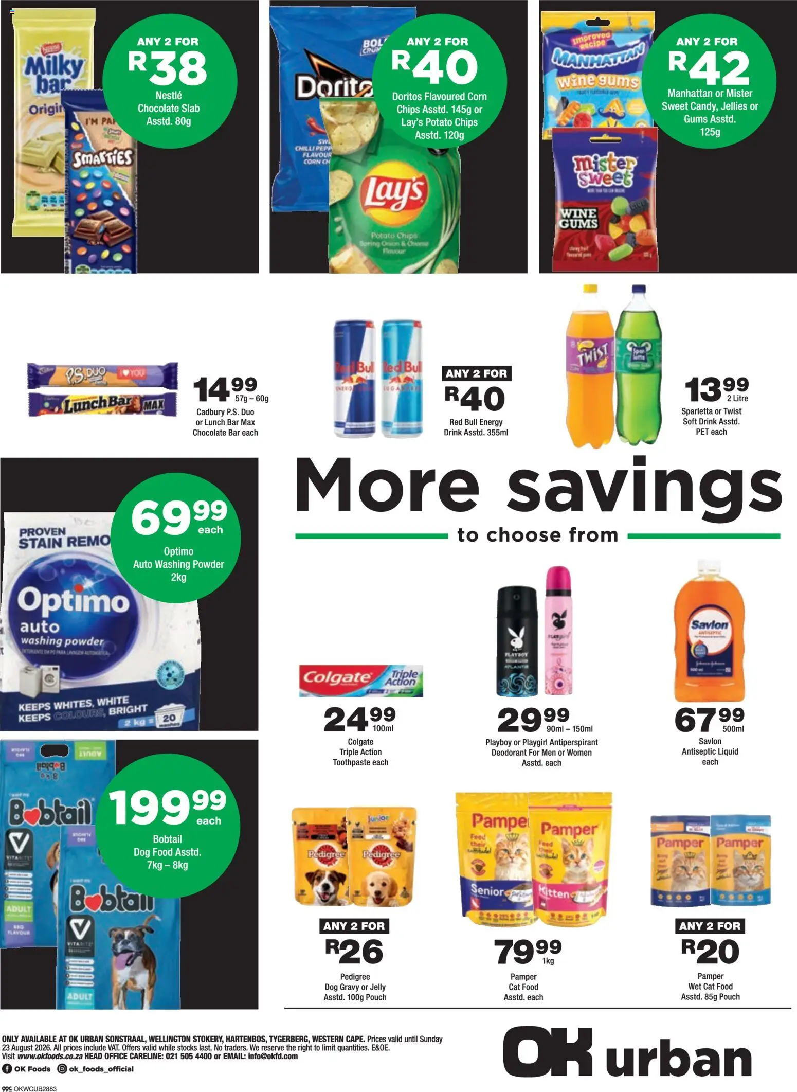 New OK Foods catalogue – valid from 12/08/2026 | Page: 4 | Products: Antiseptic liquid, Wine, Chips, Chilli