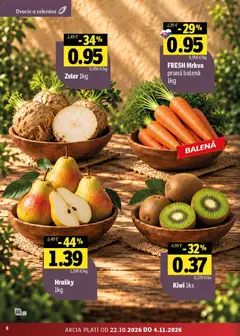 Fresh leták platný od 22.10.2026 | Strana: 8 | Produkty: Zelenina, Mrkva, Zeler, Ovocie