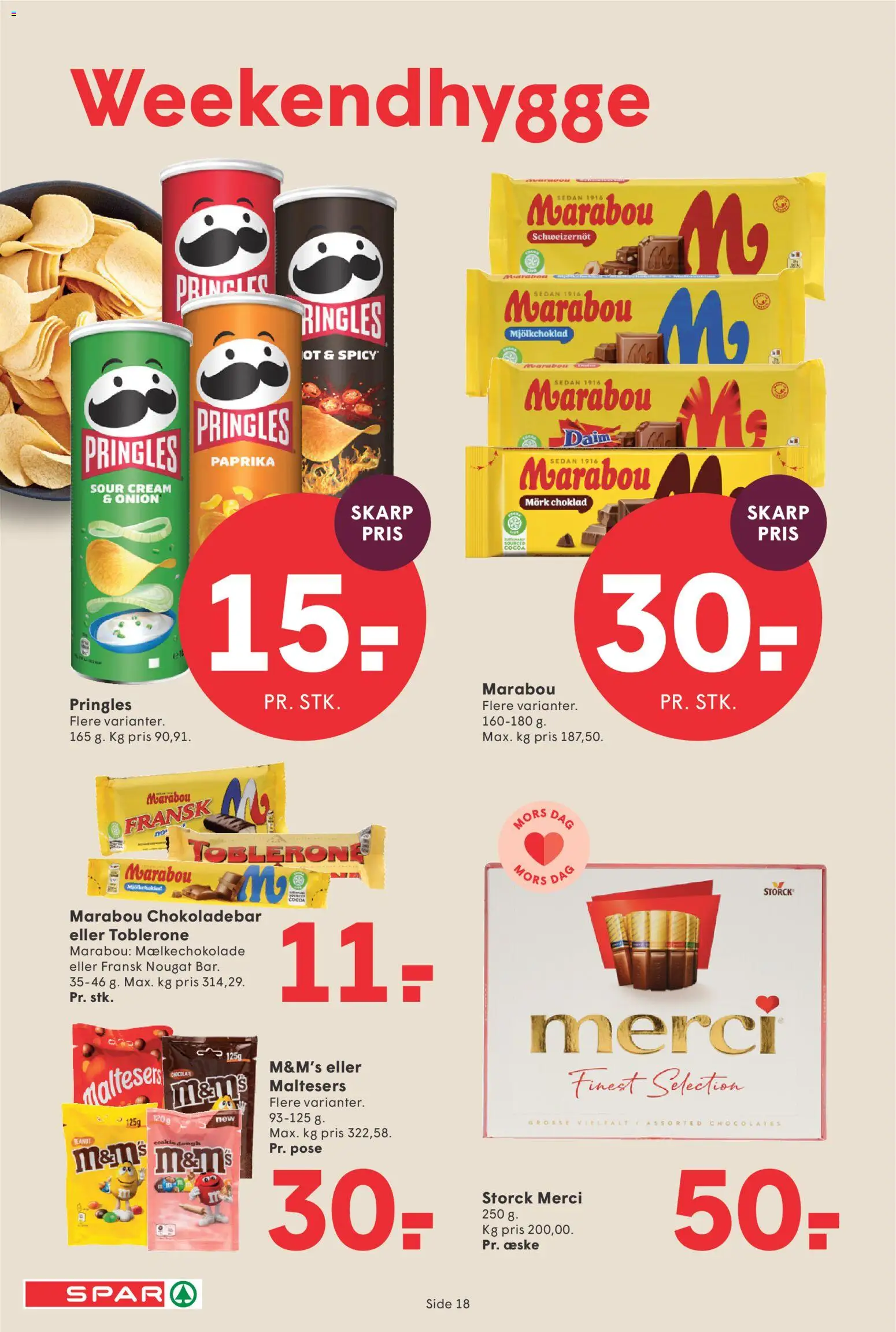 Spar tilbudsavis – gyldig fra 08.05.2026 | Side: 18 | Produkter: Nougat, Paprika