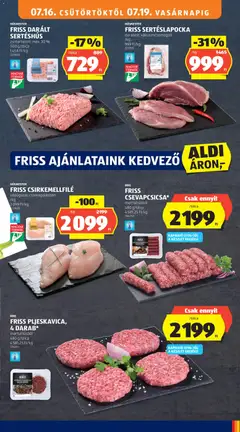 FRISS SERTÉSLAPOCKA, darabolt, vákuumcsomagolt, /kg, 999 Ft/kg - amely érvényes a következő dátumtól: 2026.07.16. | Oldal: 11