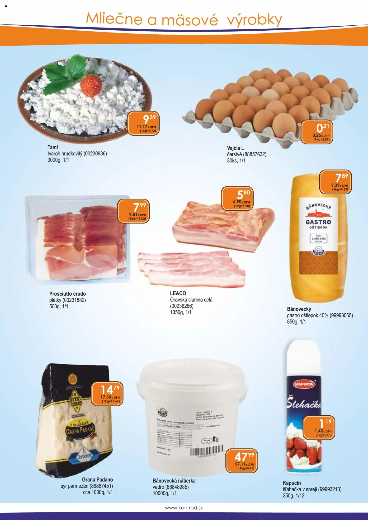 Nové KON - RAD akcie – leták je platný od 01.06.2026 | Strana: 41 | Produkty: Syr, Slanina, Tvaroh, Šľahačka