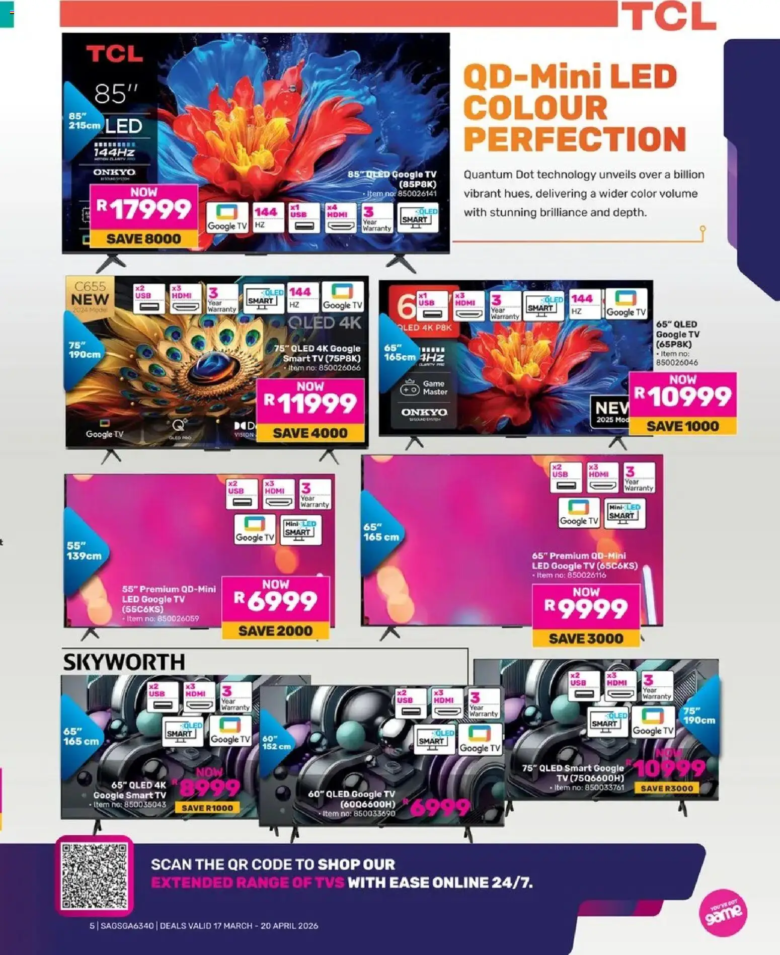 Game Catalogue valid from 17.03.2026 | Page: 5 | Products: Tv, Game