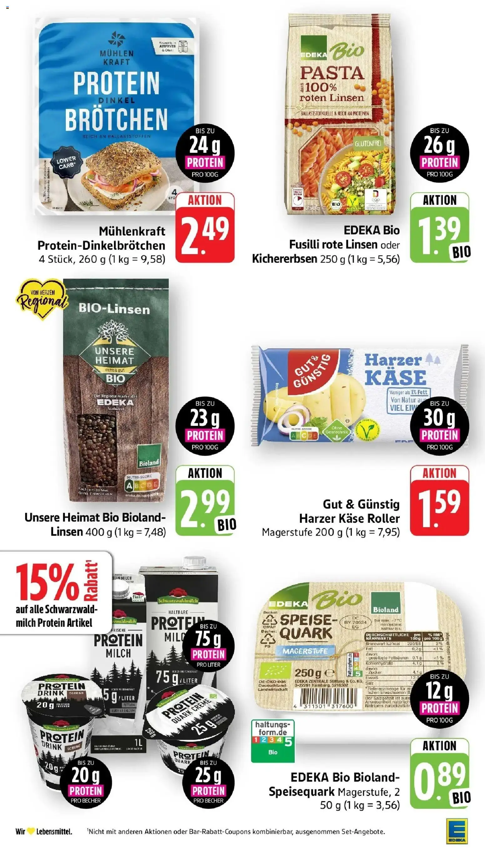 Edeka Prospekt Wolfach (ab 19.10.2026) » Angebote Online | Seite: 2 | Produkte: Ofen, Quark, Käse, Pasta