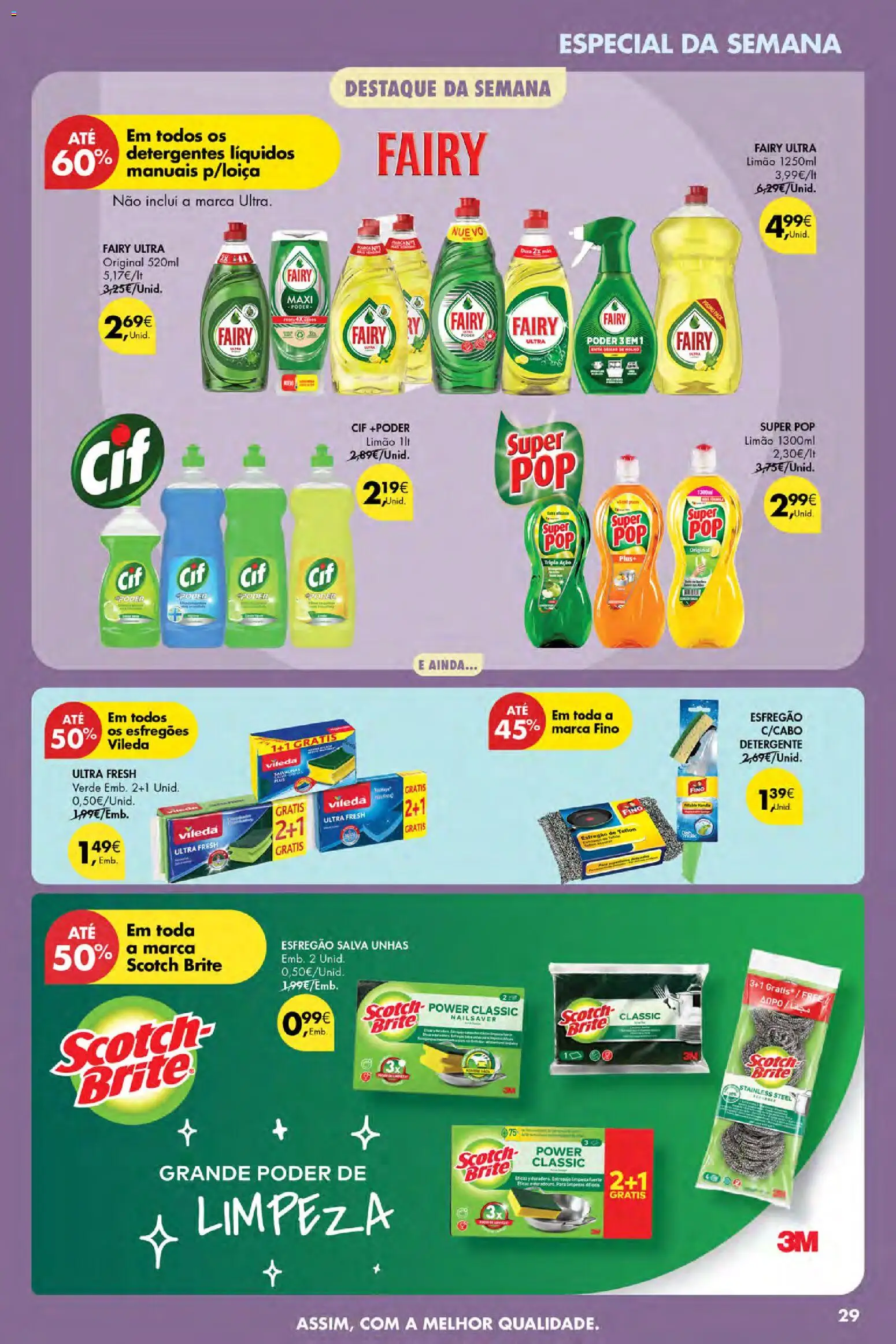 Pingo Doce Poupe Esta Semana Açores │ válido de 06/08/2026 | Página: 29 | Produtos: Esfregão, Detergente