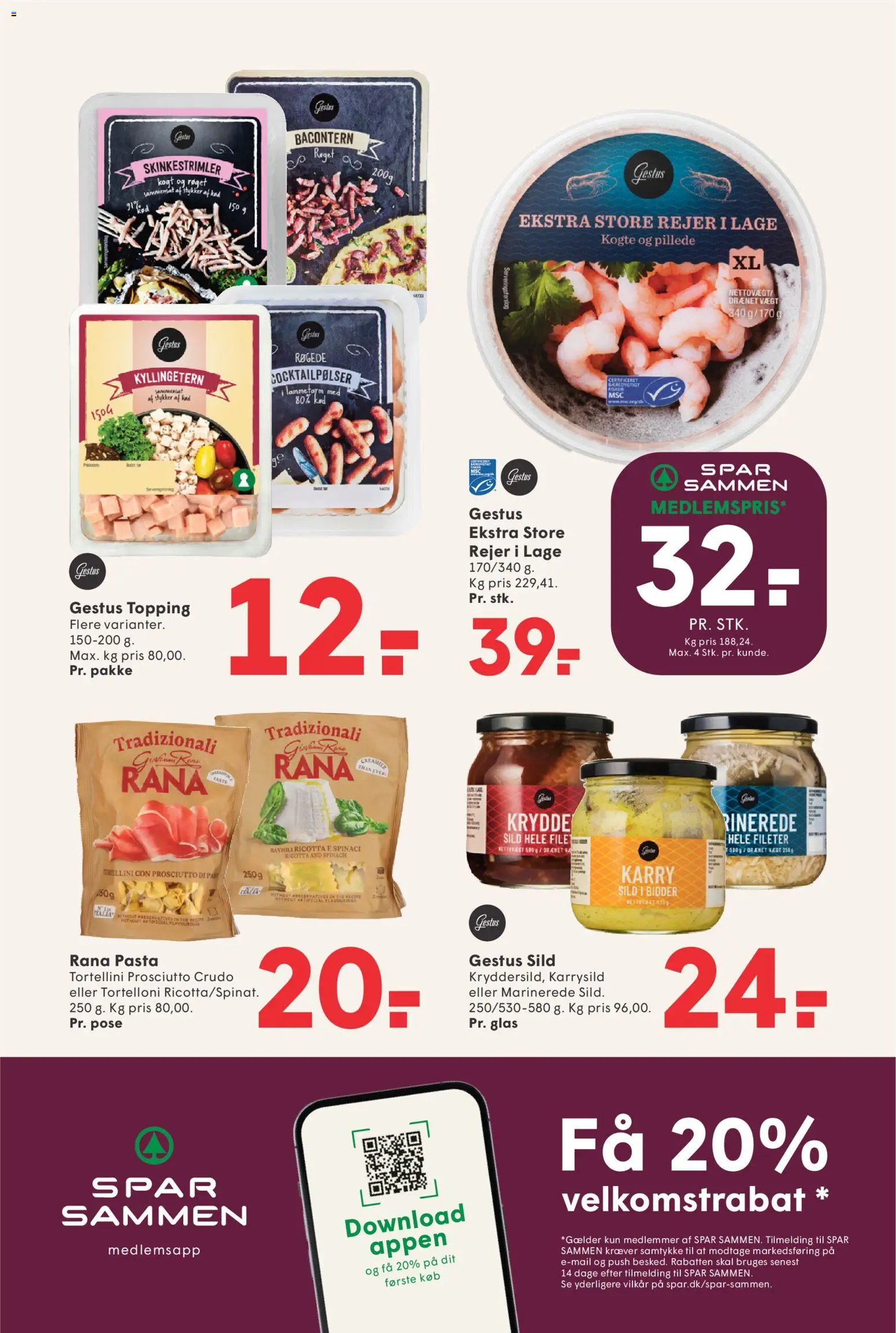 Spar tilbudsavis – gyldig fra 25/09/2026 | Side: 14 | Produkter: Karry, Pasta, Sild, Rejer