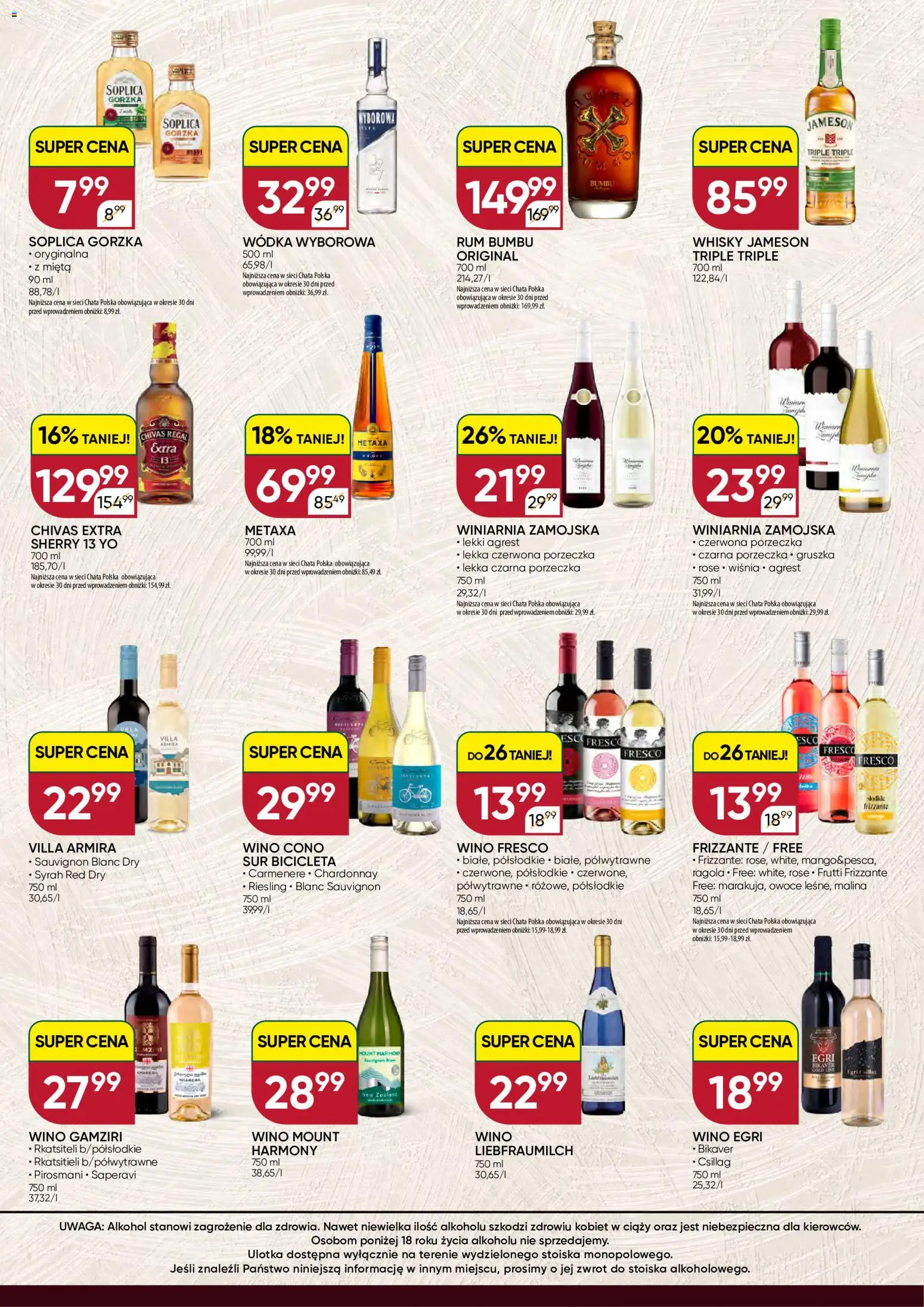 Chata Polska gazetka - Mocna Oferta od 06.10.2026 | Strona: 2 | Produkty: Gruszka, Liebfraumilch, Wódka wyborowa, Owoce