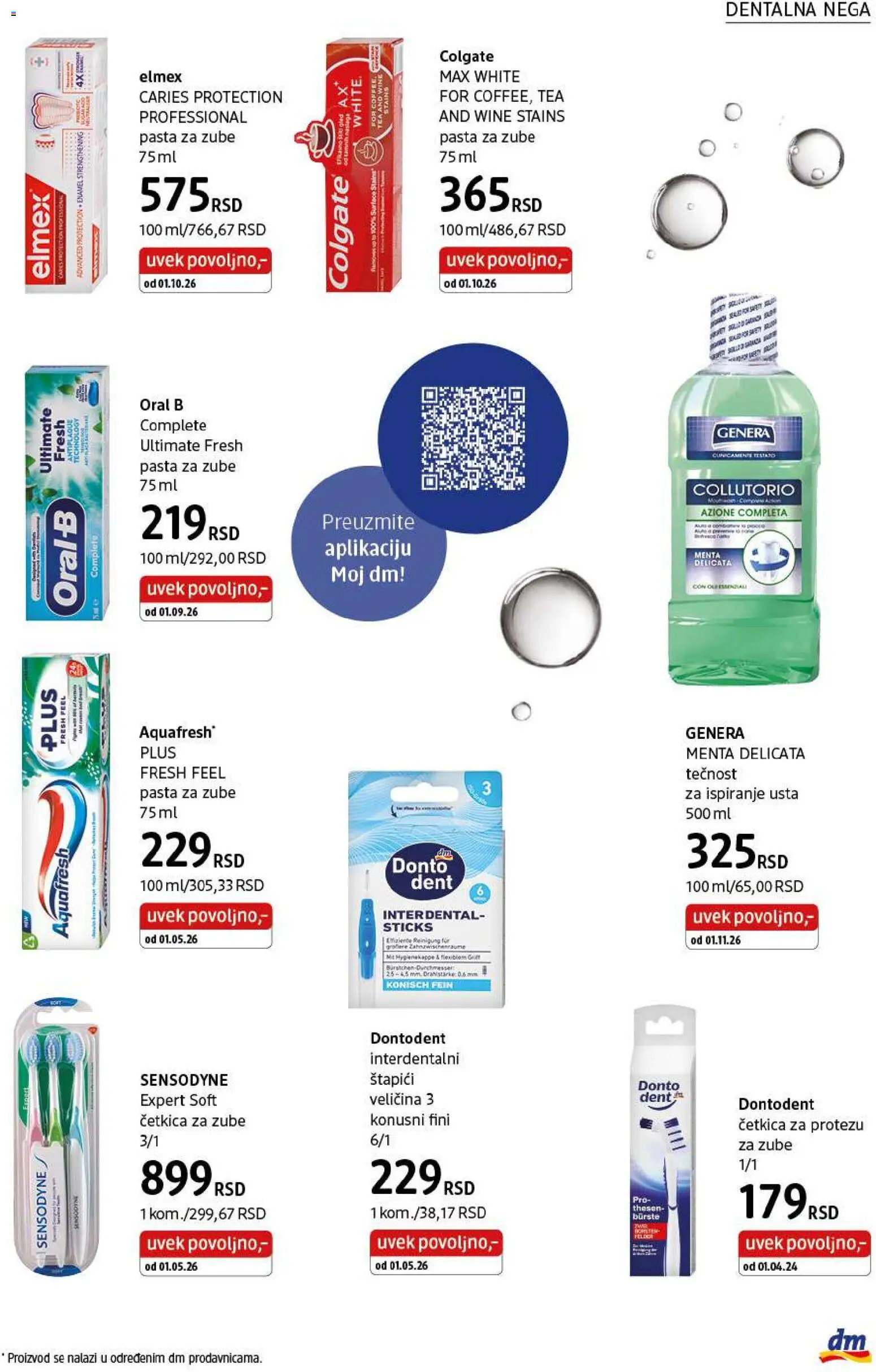 DM Drogerie katalog - važi od 01.11.2026 | Strana: 23 | Proizvode: Colgate, Pasta, Pasta za zube, Četkica za zube