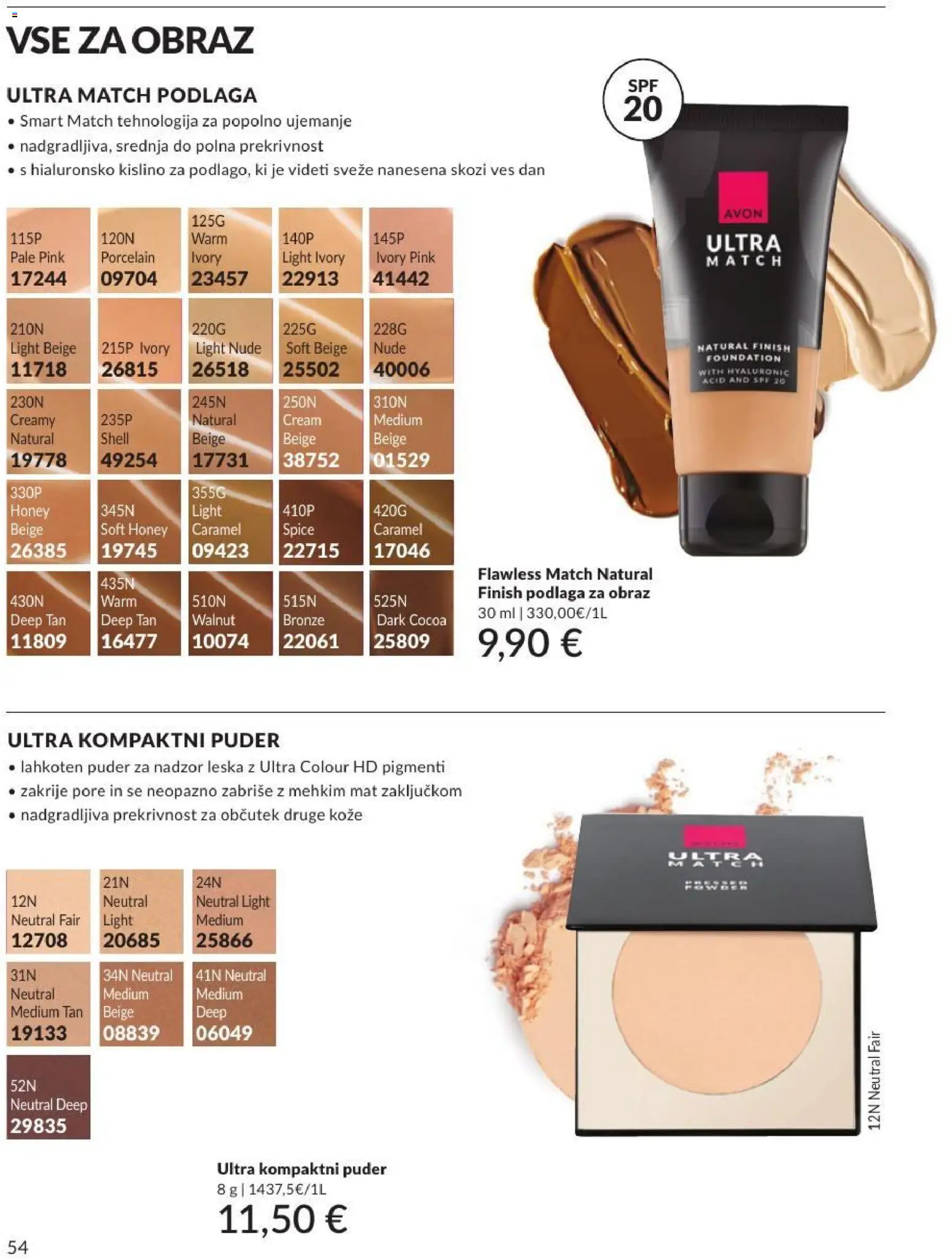 Novi Avon katalog ponudbe – veljaven od 30.06.2026 | Stran: 54 | Izdelki: Puder