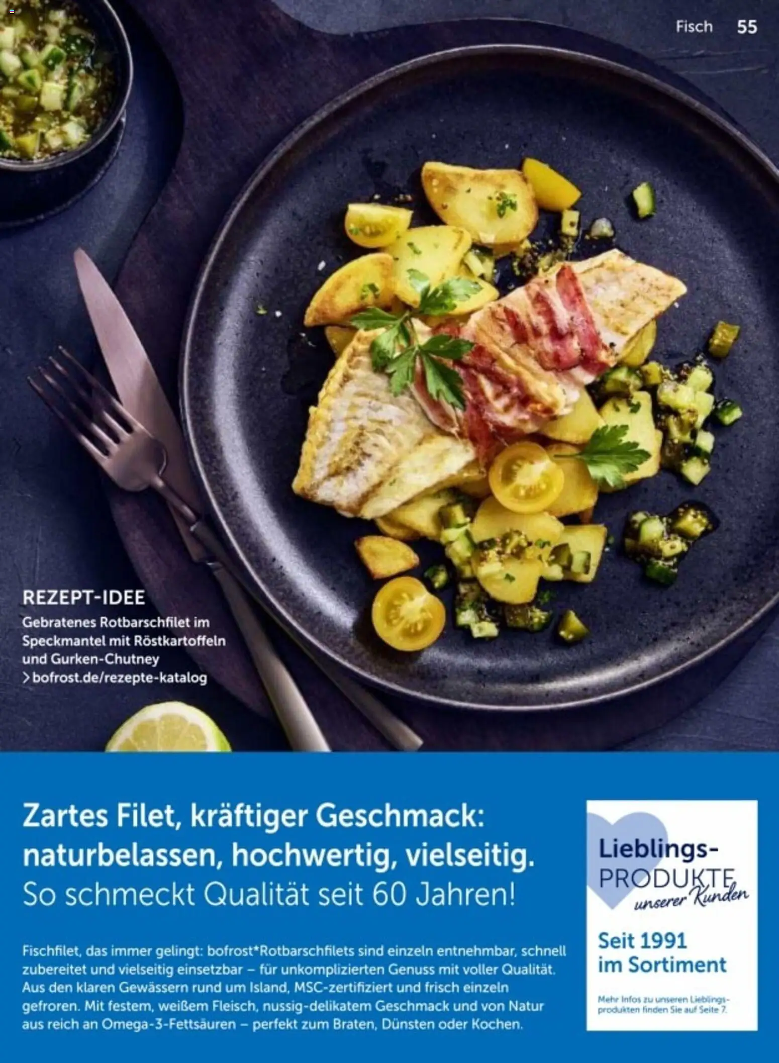 Bofrost Katalog – gültig ab 06.03.2026 | Seite: 55 | Produkte: Fisch