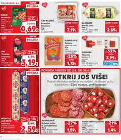 WUDY ILI AIA PAVO Kobasica piletina i puretina ili pileća posebna 1 kg, Chicken and turkey sausage or special chicken sausage in a 1 kg package. - Pregled kataloga iz trgovine Kaufland, vrijedi od 03.06.2026 | Stranica: 10