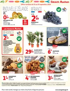 Auchan Tops rentrée supers - Voorbeeld van een folder van Auchan, geldig van 01/09/2026 | Pagina: 29 | Producten: Kiwi, Maïs, La, Filet