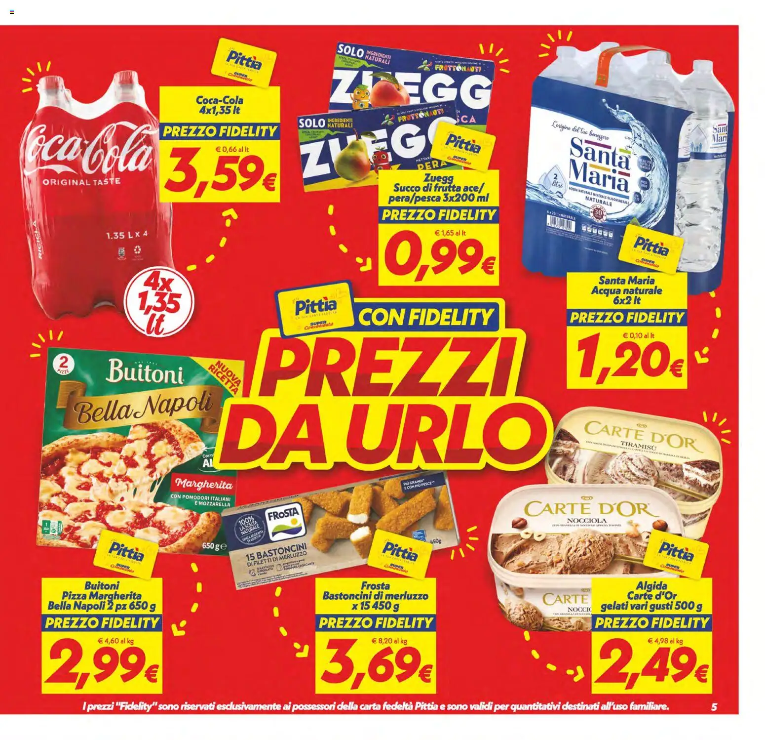 Volantino SuperConveniente del 02/10/2026 | Pagina: 5 | Prodotti: Succo, Pesce, Ingredienti, Succo di frutta