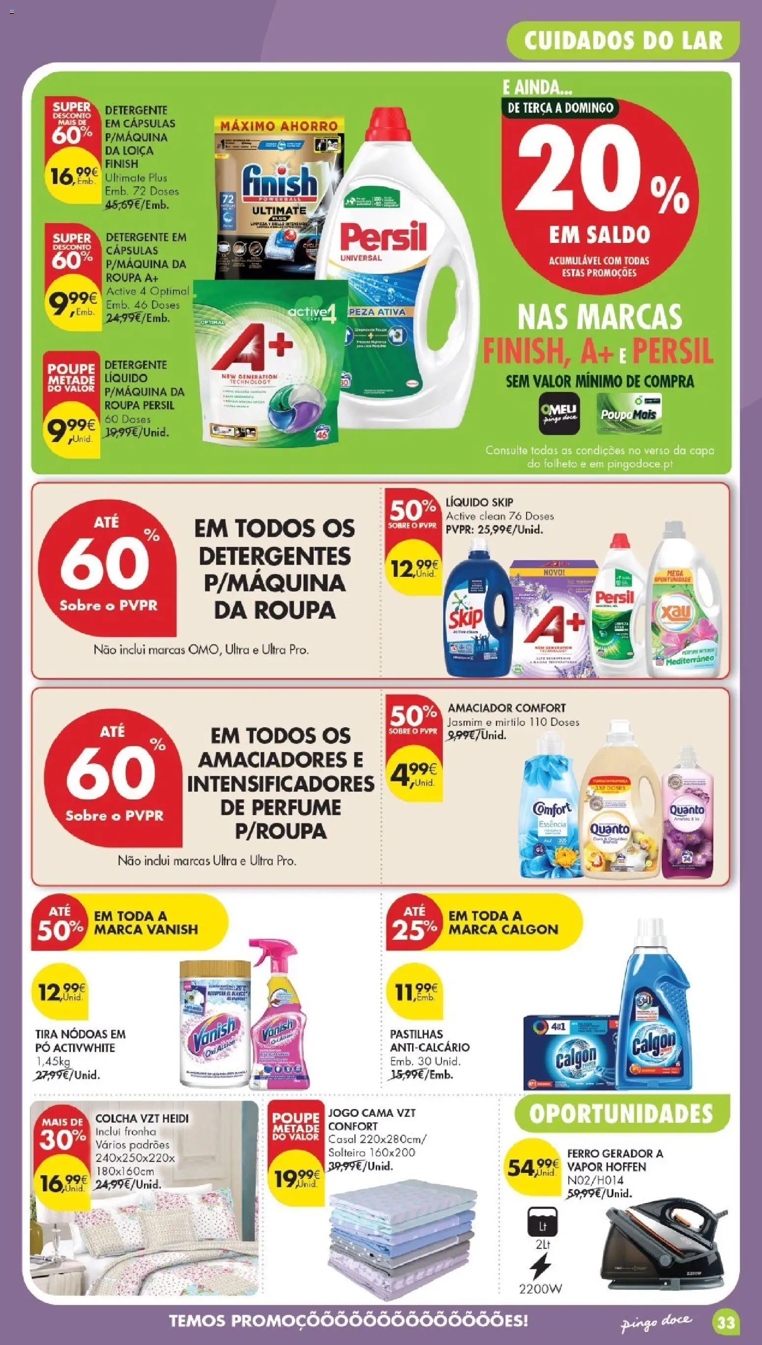 Pingo Doce Poupe Esta Semana Madeira │ válido de 05.05.2026 | Página: 33 | Produtos: Ferro, Fronha, Perfume, Colcha