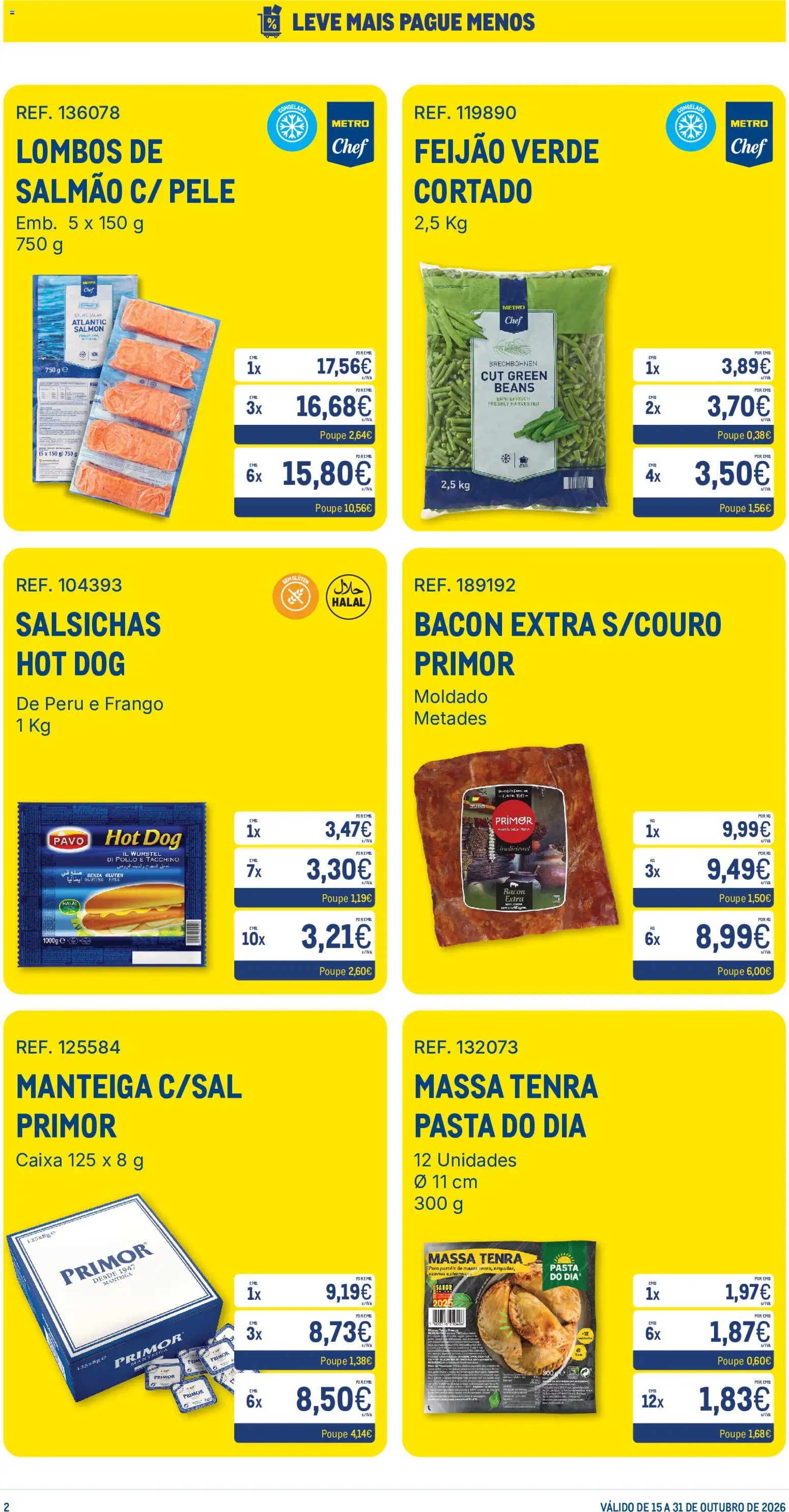 Makro Leve Mais Pague Menos │ válido de 15/10/2026 | Página: 2 | Produtos: Peru, Caixa, Manteiga, Massa