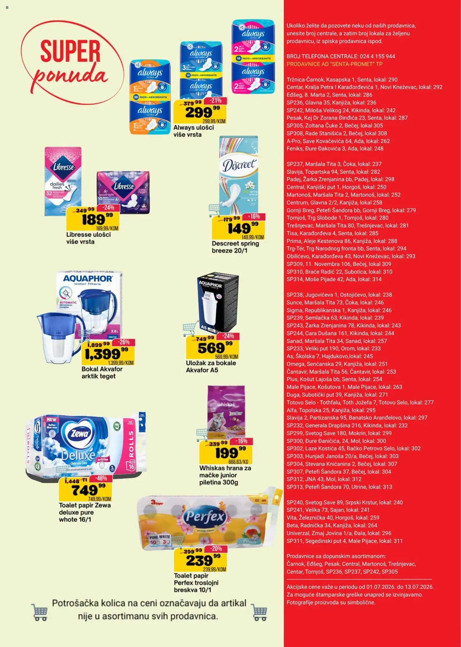 Senta Promet katalog - važi od 01.07.2026 | Strana: 16