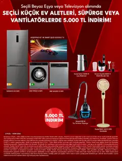 02 Eylül 2026 tarihinden itibaren geçerli olan Vestel kataloğu önizlemesi | Sayfa: 7 | Ürünler: Çay makinesi, TV, Televizyon, Fırın