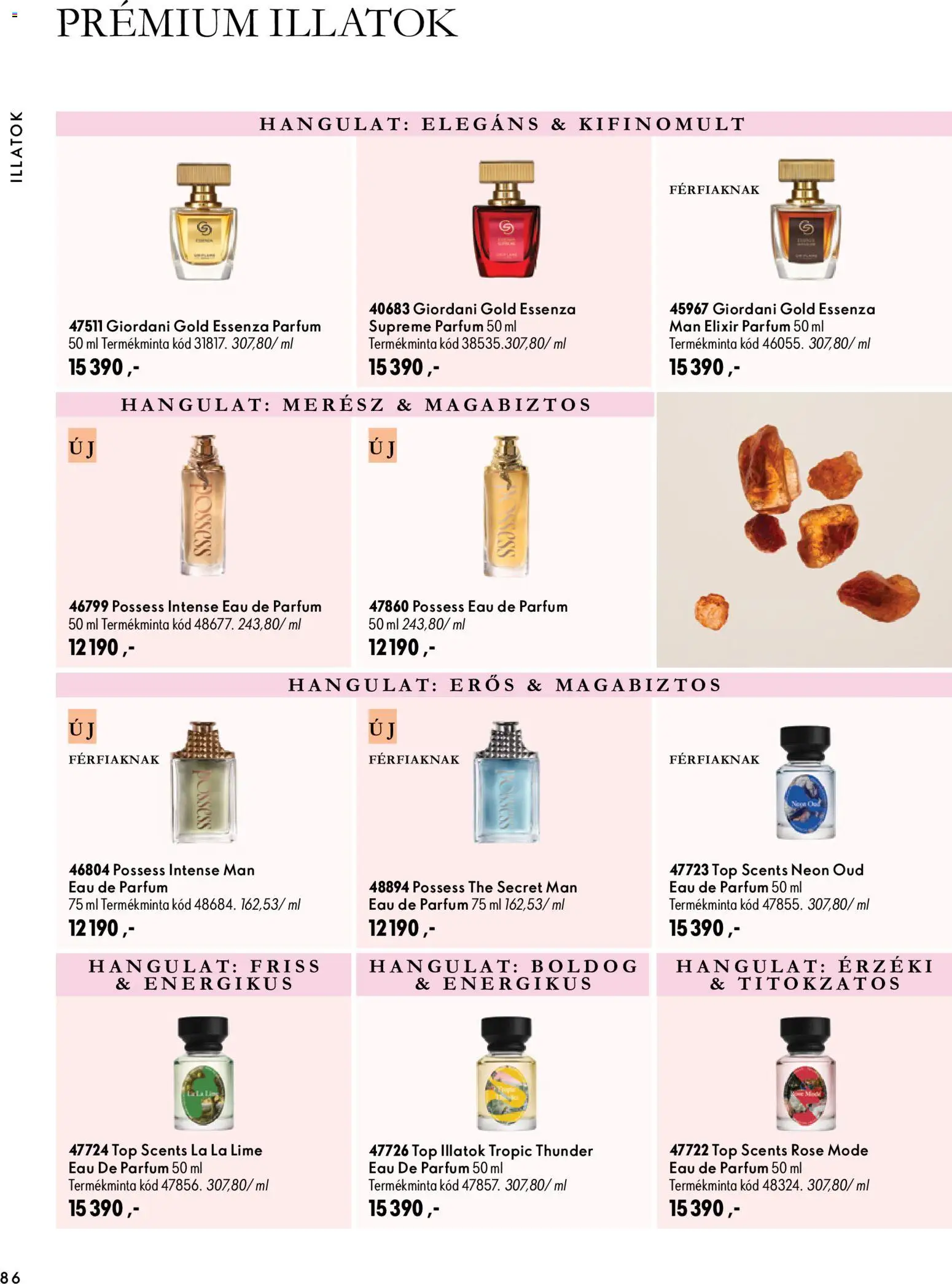 Oriflame akciós ujság - amely érvényes a következő dátumtól: 2026.09.30. | Oldal: 86 | Termékek: Lime, Parfüm, Rosé