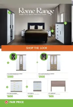 Fair Price specials catalogue – valid from 01.06.2026 | Page: 14 | Products: Pedestal, Headboard, Chest of drawers, Mirror