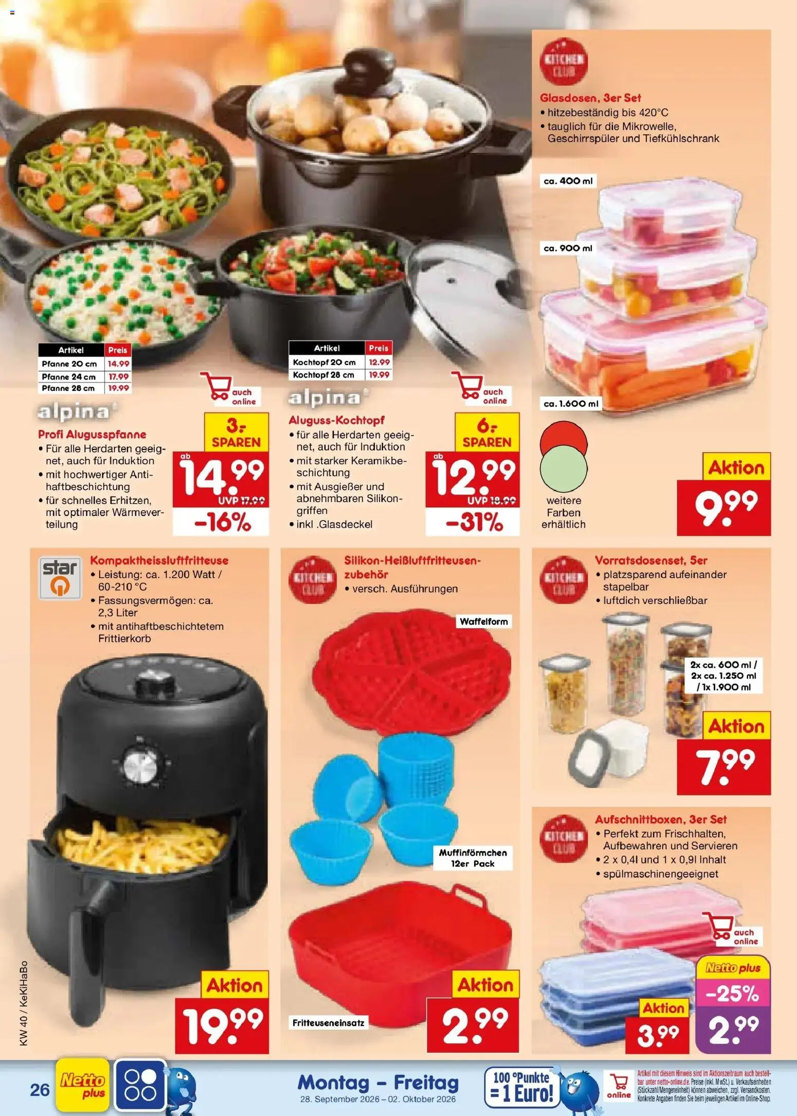 Netto Marken-Discount Prospekt Bad Friedrichshall – gültig ab 28.09.2026 | Seite: 38 | Produkte: Geschirrspüler