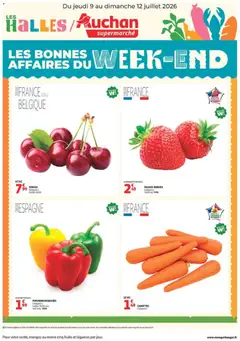 Auchan - Prévisualisation de Auchan les bons plans du week-end dans votre super valide à partir de 09/07/2026