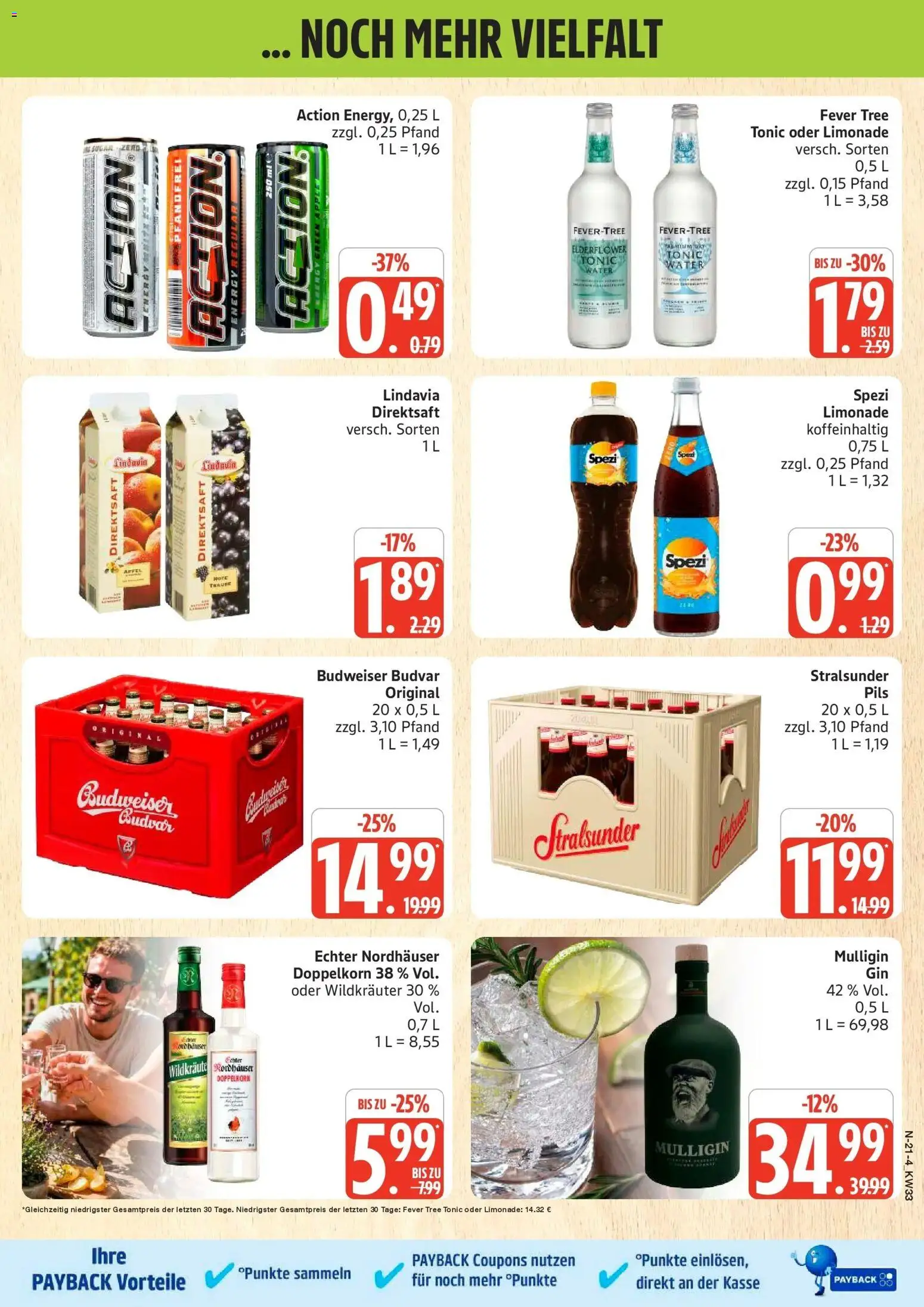 Edeka Prospekt Rostock (ab 10.08.2026) » Angebote Online | Seite: 21 | Produkte: Energy, Äpfel, Limonade, Budweiser