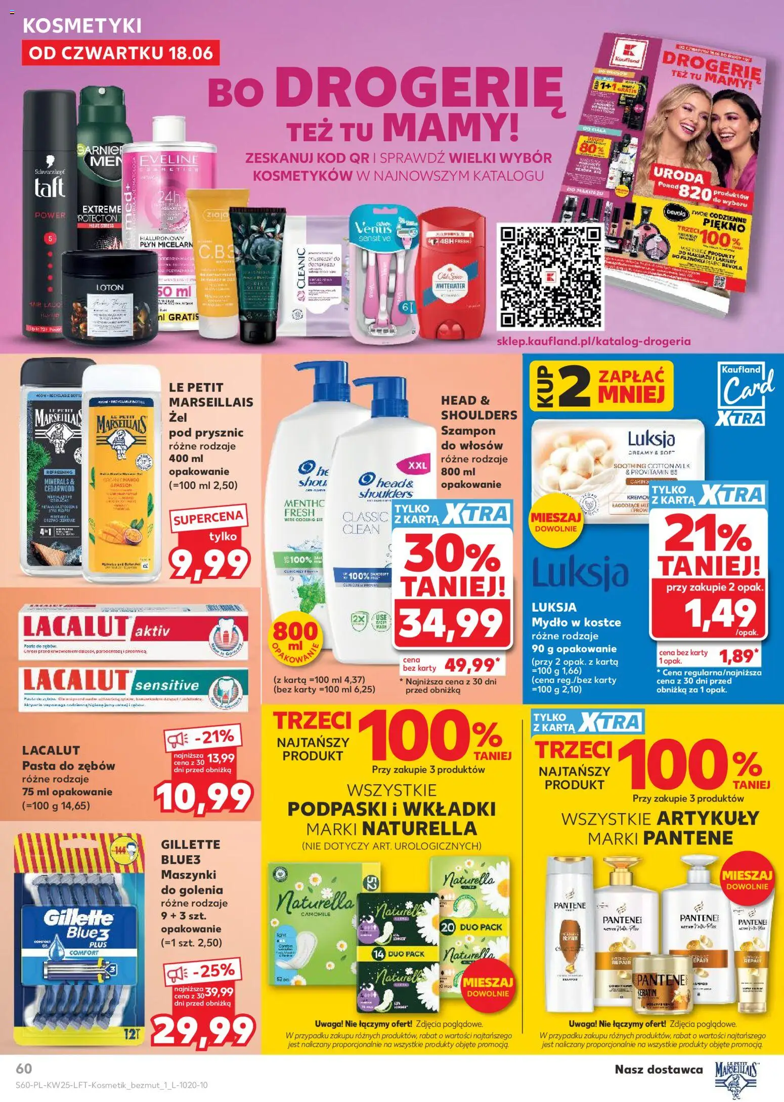 Kaufland Polsko leták od 18.06.2026 | Strana: 60 | Produkty: Mýdlo, Bevola, Karty, Drogerie