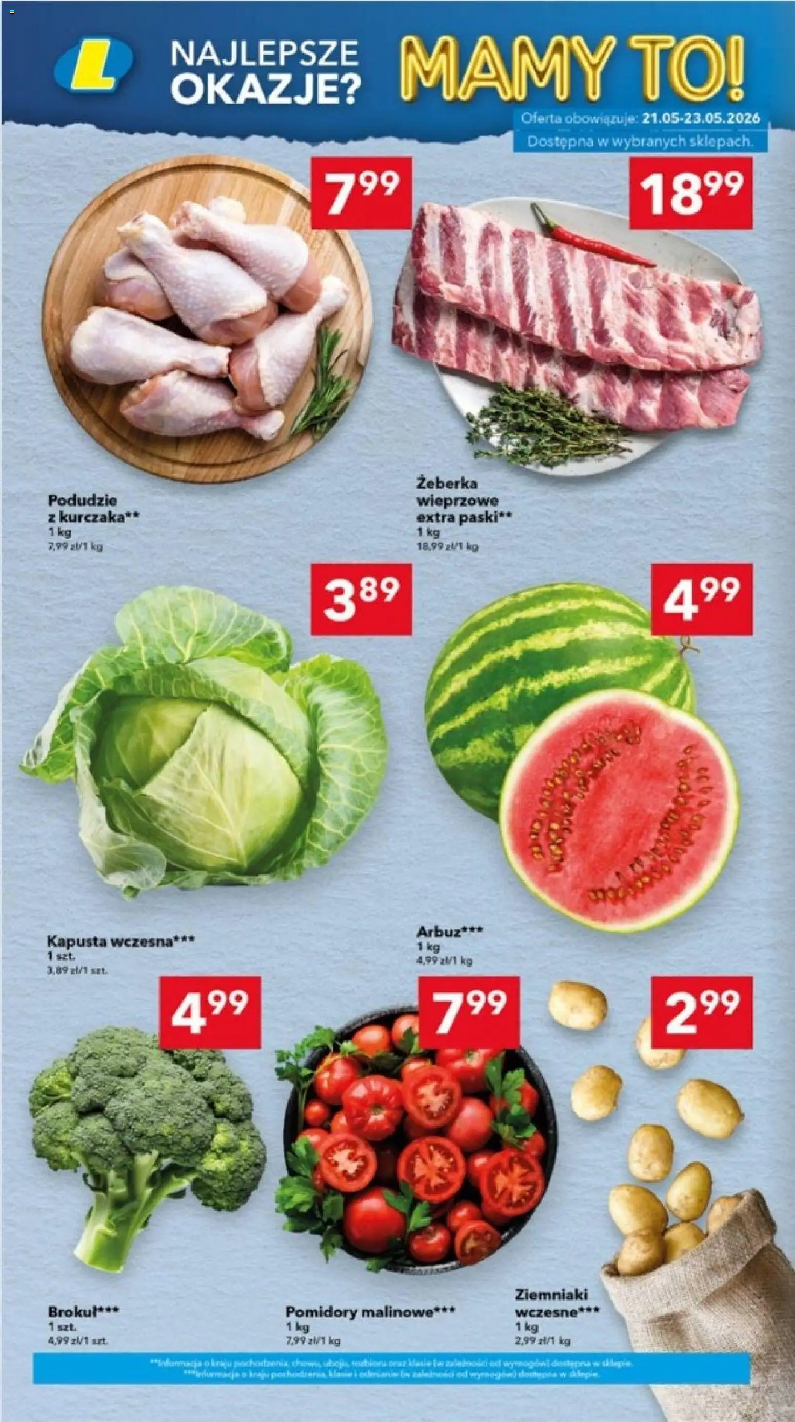 Lewiatan gazetka - Ostrów Wielkopolski od 21.05.2026 | Strona: 8 | Produkty: Kapusta, Arbuz, Pomidory malinowe, Pomidory
