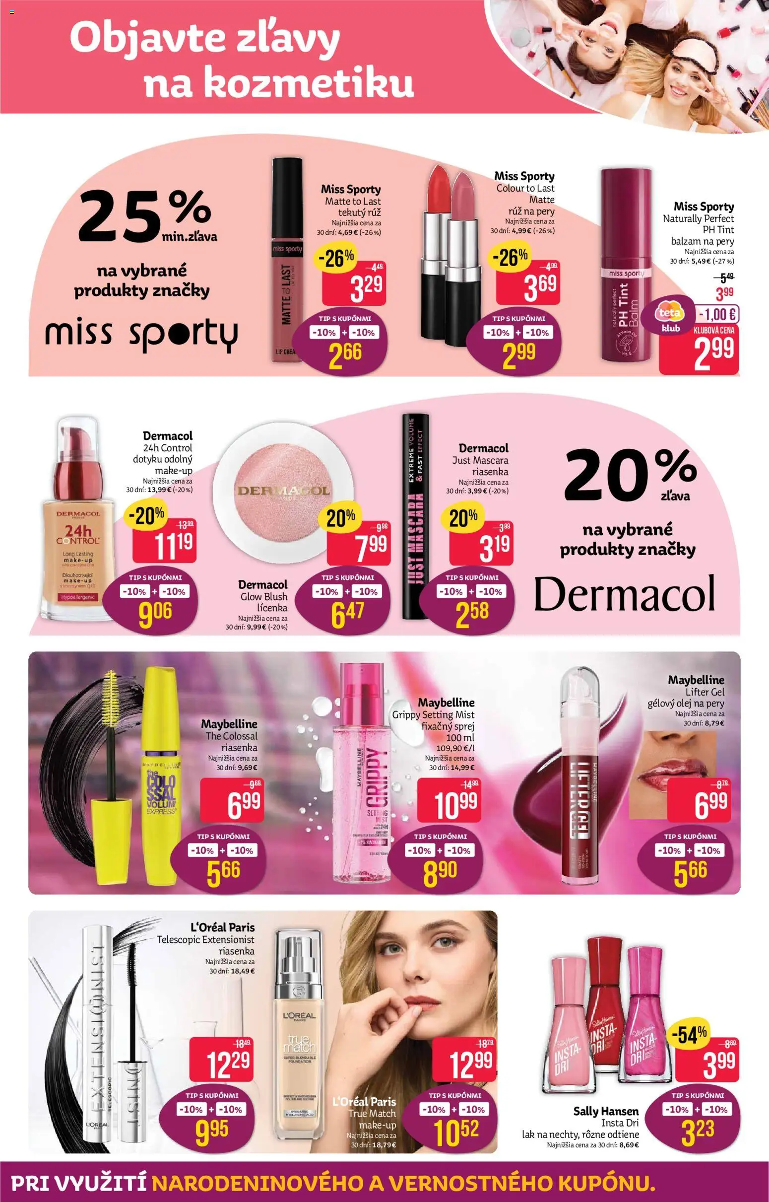 Nové Teta drogerie akcie – leták je platný od 12.10.2026 | Strana: 3 | Produkty: Olej, Lícenka, Riasenka, Rúž na pery
