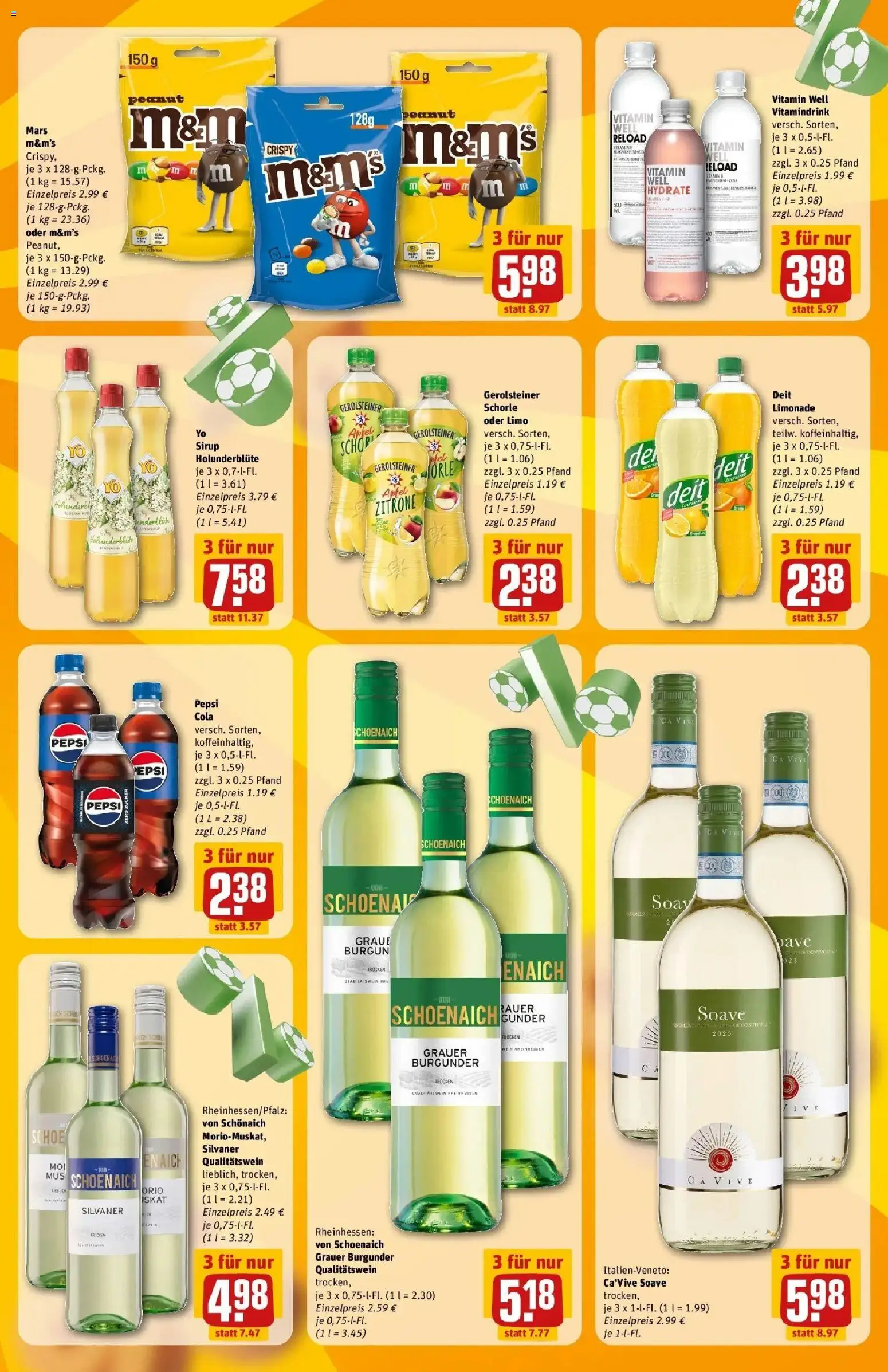 Rewe Prospekt Wetzlar – gültig ab 13.07.2026 | Seite: 5 | Produkte: Cola, Sirup, Pepsi, Gerolsteiner