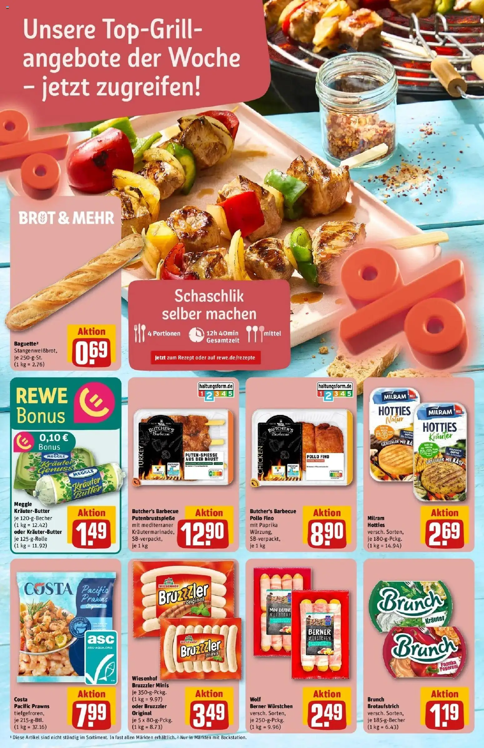 Rewe Prospekt Norderstedt – gültig ab 17.05.2026 | Seite: 6 | Produkte: Butter, Käse, Milram, Brot