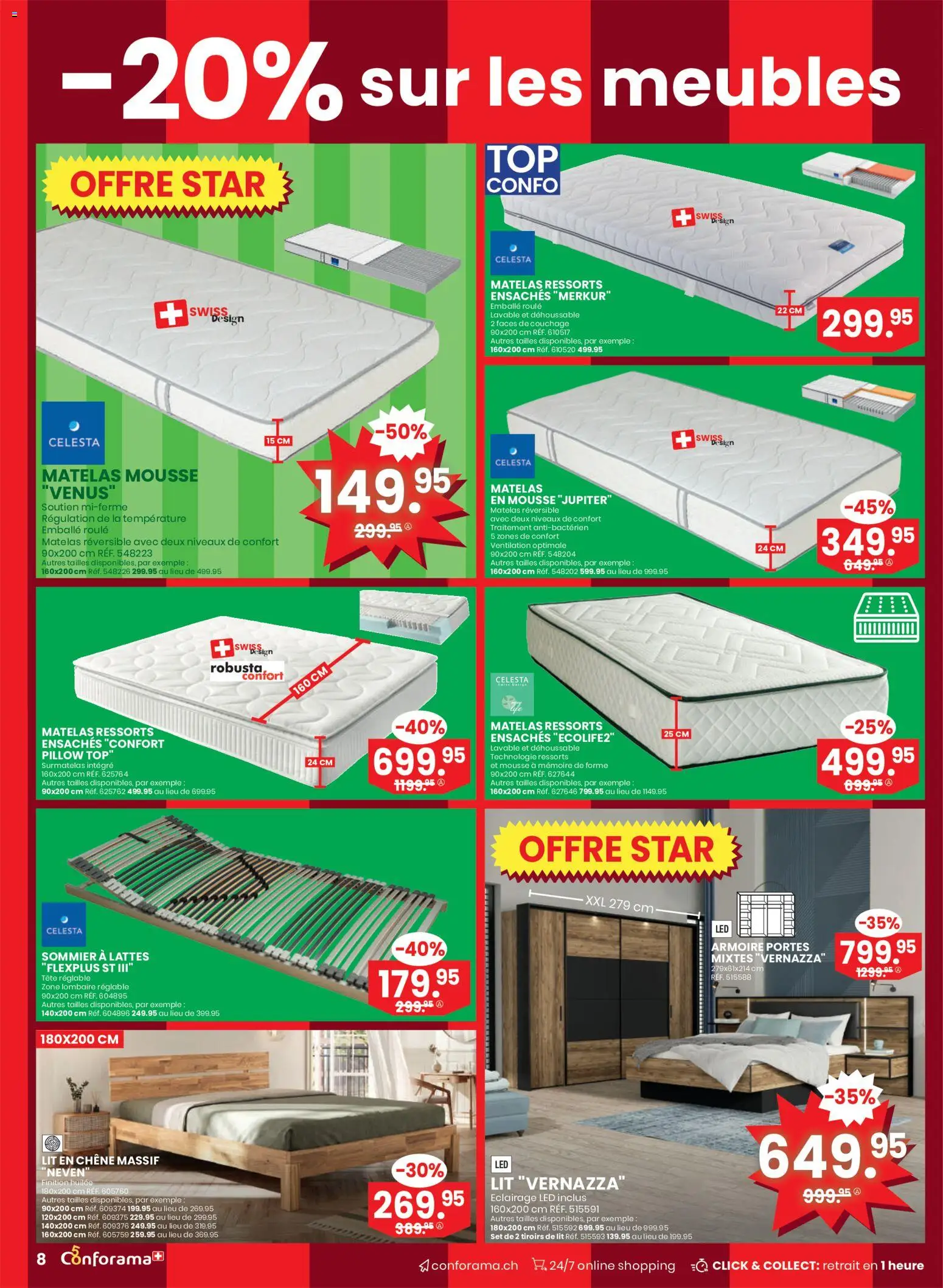 Conforama aktionen FR – gültig ab 03.06.2026 | Seite: 8 | Produkte: Top