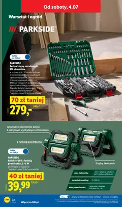 Náhled letáku Lidl Polsko katalog od 29.06.2026 | Strana: 42 | Produkty: Parkside, Reflektor, LED