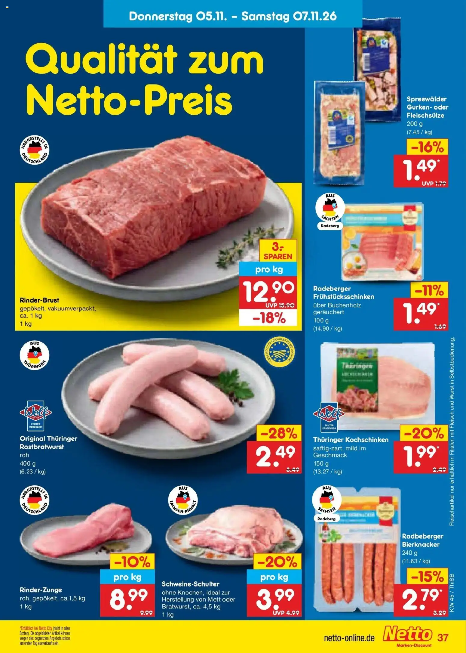 Netto Marken-Discount Prospekt Pirna – gültig ab 02.11.2026 | Seite: 55 | Produkte: Wurst, Fleisch, Gurken