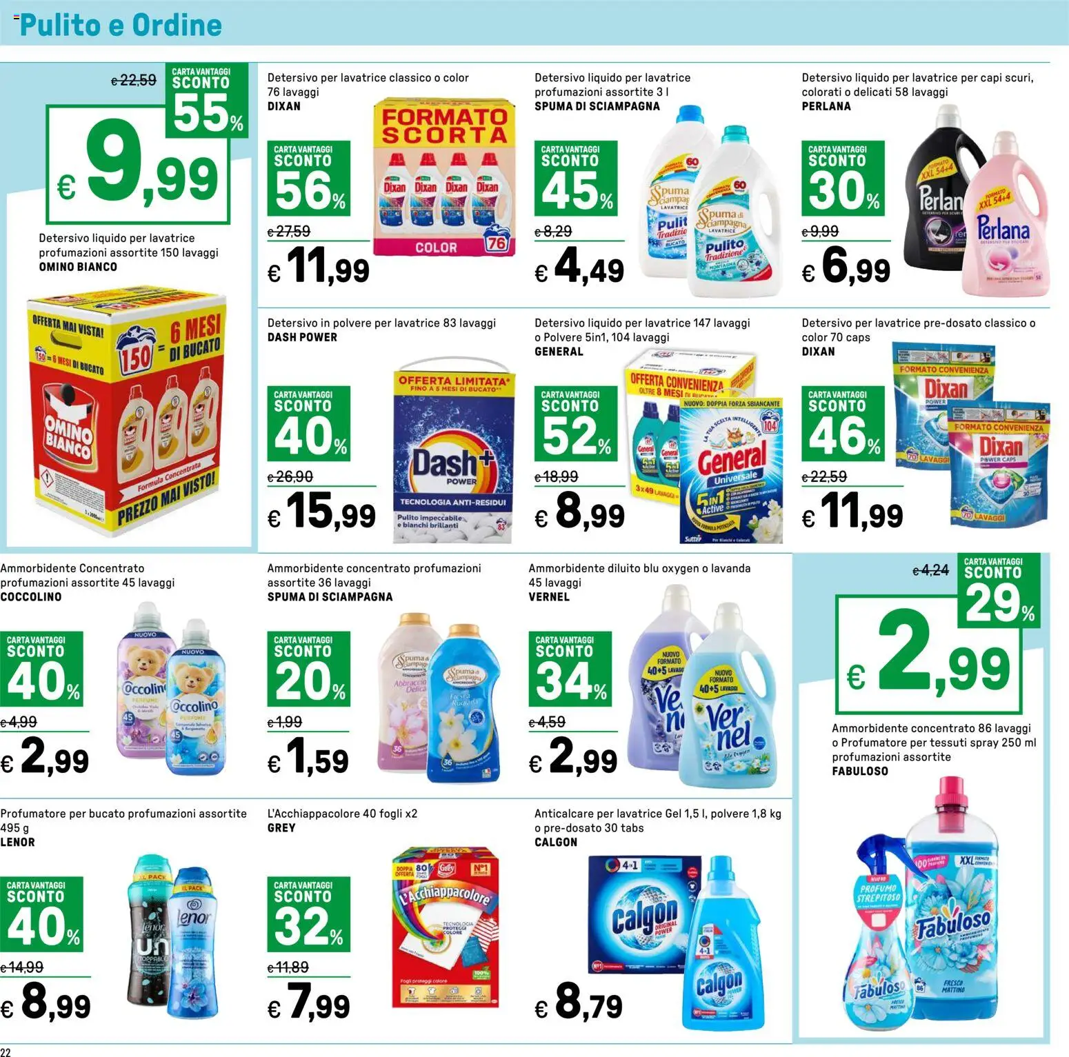 Volantino Iper del 11.05.2026 | Pagina: 22 | Prodotti: Ammorbidente, Anticalcare, Lavanda, Profumo