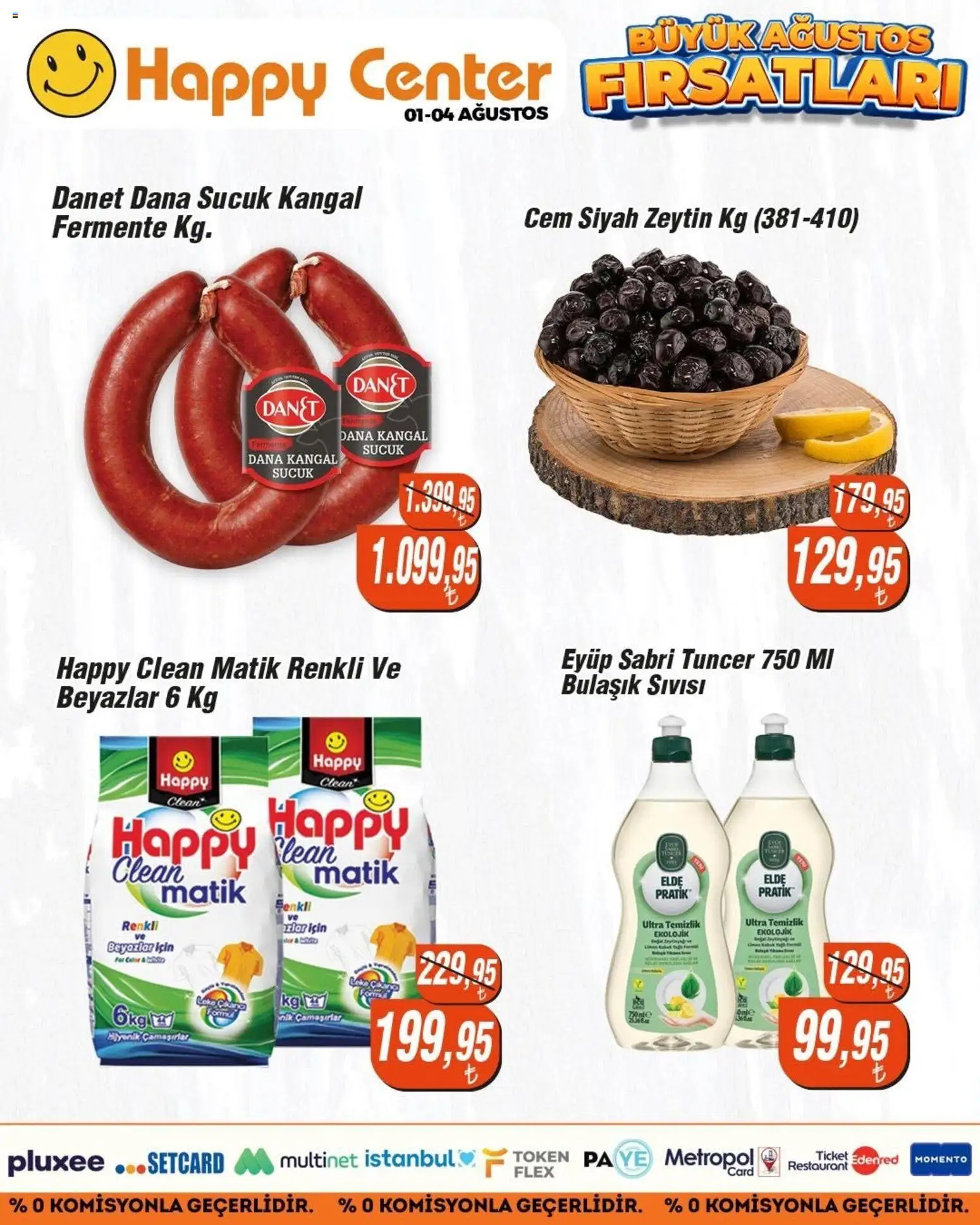 Happy Center Katalog - 01 Ağustos 2026 tarihinden itibaren geçerlidir | Sayfa: 3 | Ürünler: Zeytin, Sucuk
