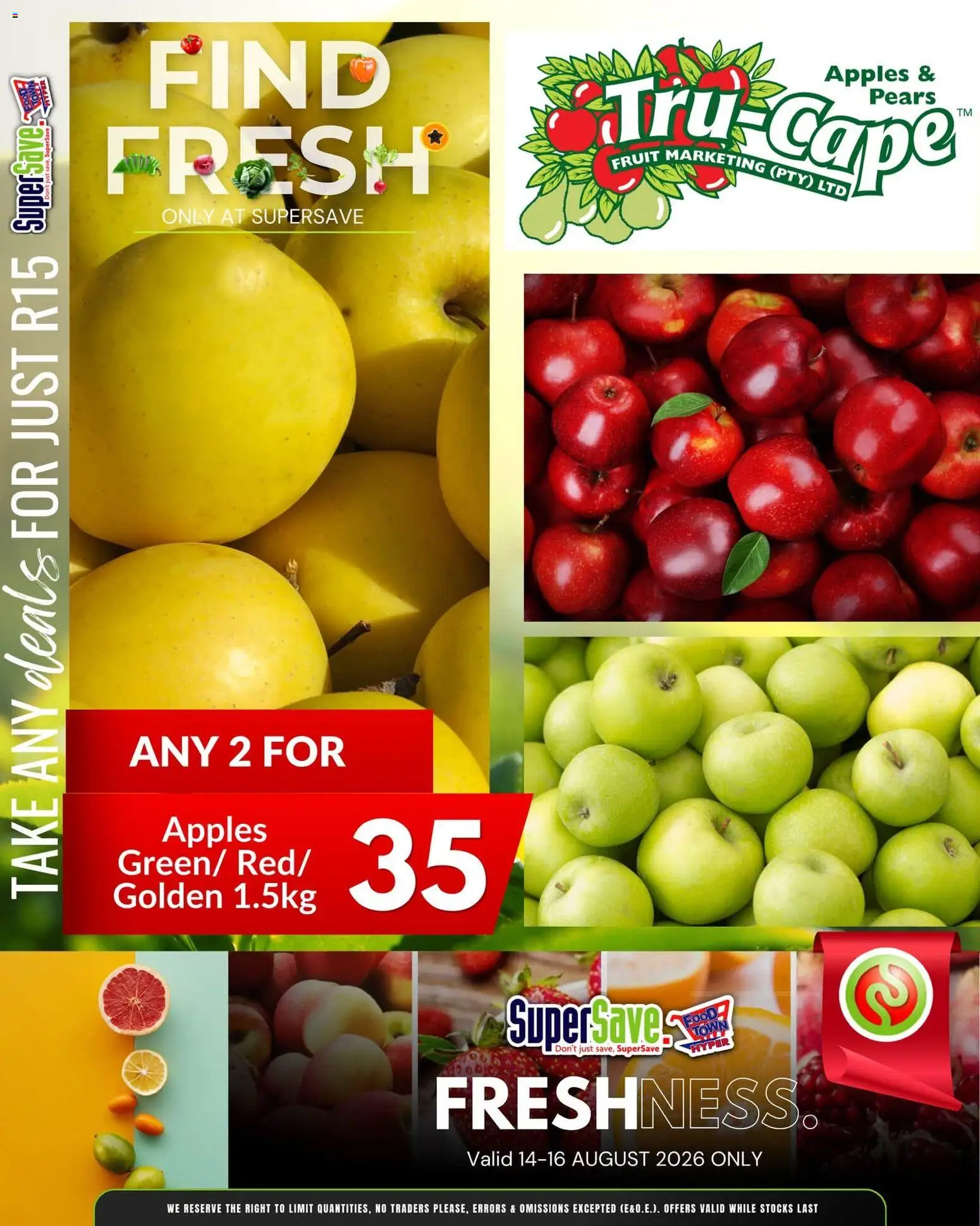 New Super Save catalogue – valid from 14/08/2026 | Page: 2 | Products: Apples, Fruit